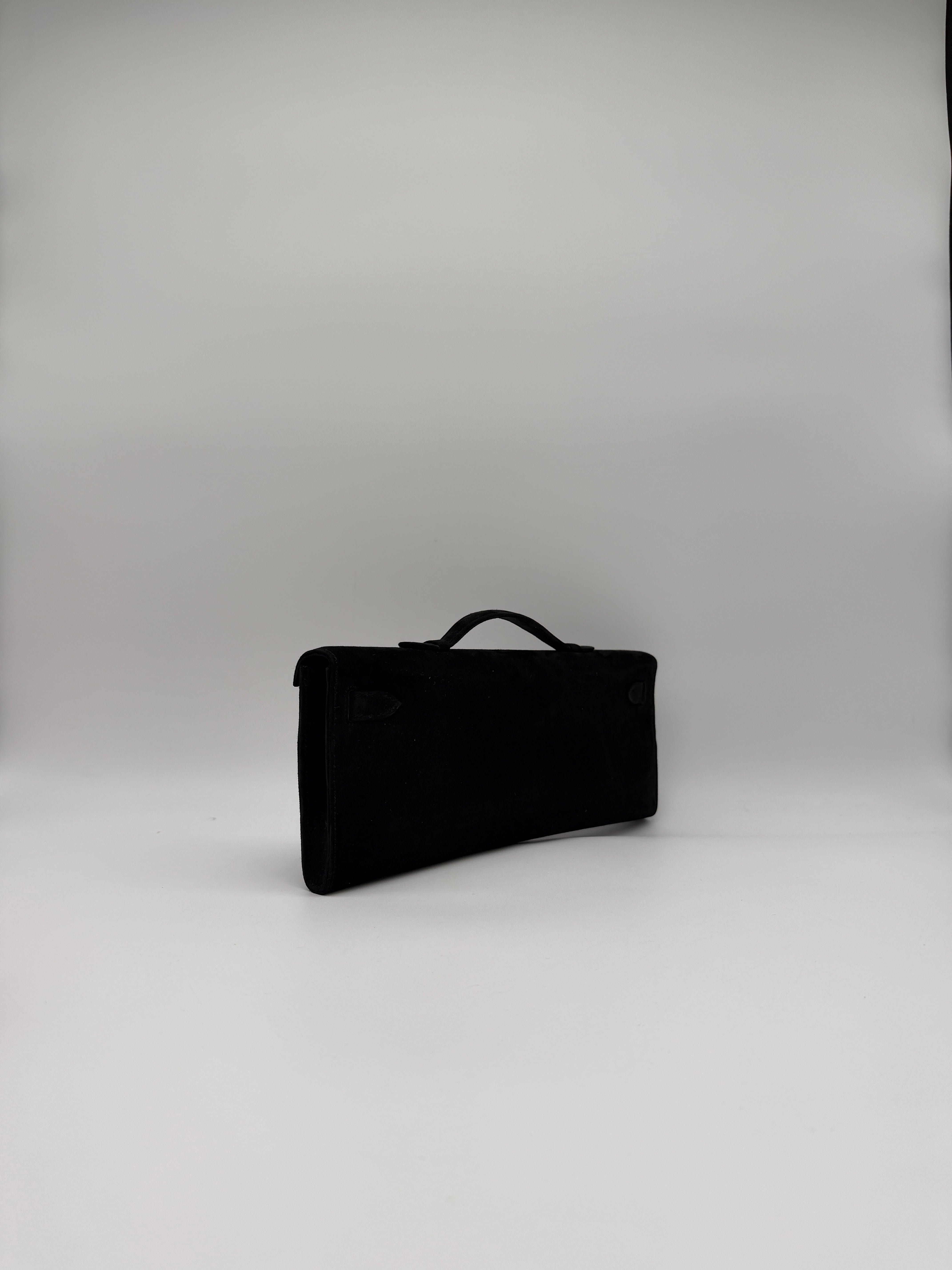Hermès Hermès Kelly Cut Black Doblis Permabrass Hardware