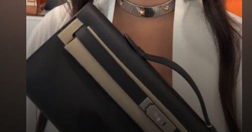 hermès HERMES Kelly Cut Black Swift PHW K B-210472