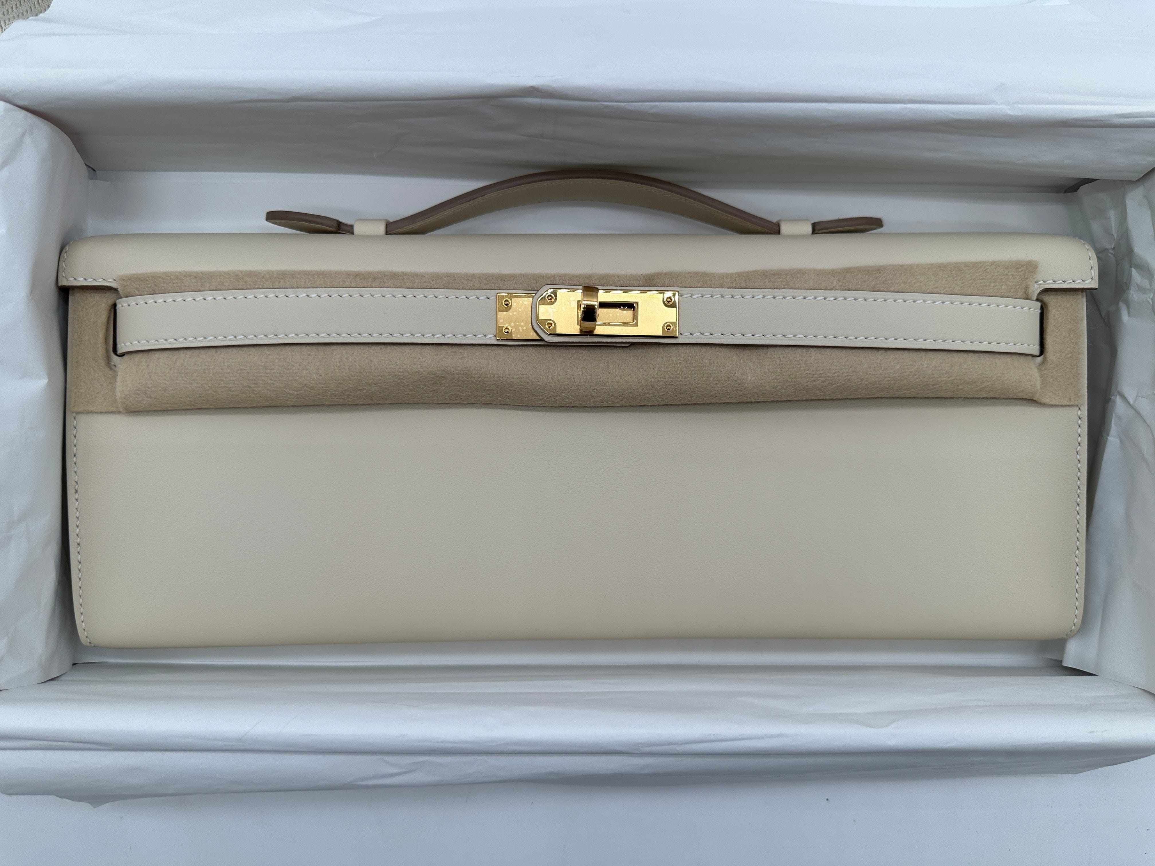 Hermès Hermès Kelly Cut  craie swfit GHW K  PC495
