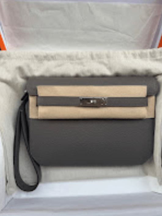 Hermes Hermes Kelly depeches Gris etain phw K Togo ALTC0727