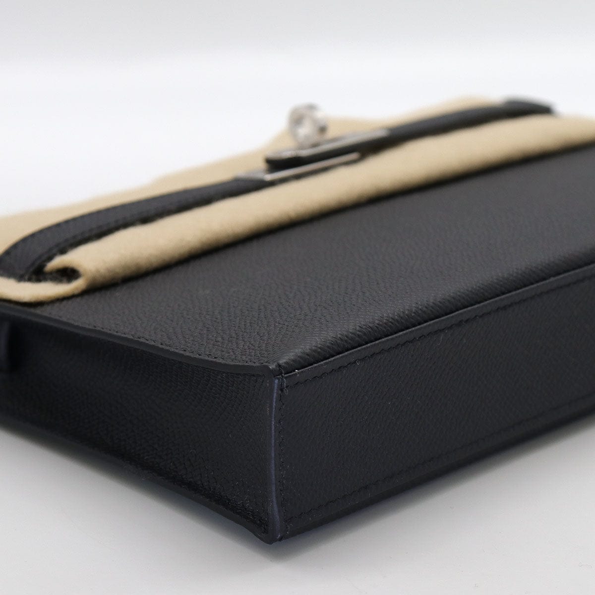 hermès HERMES Kelly elan Black Epsom PHW K B-279765