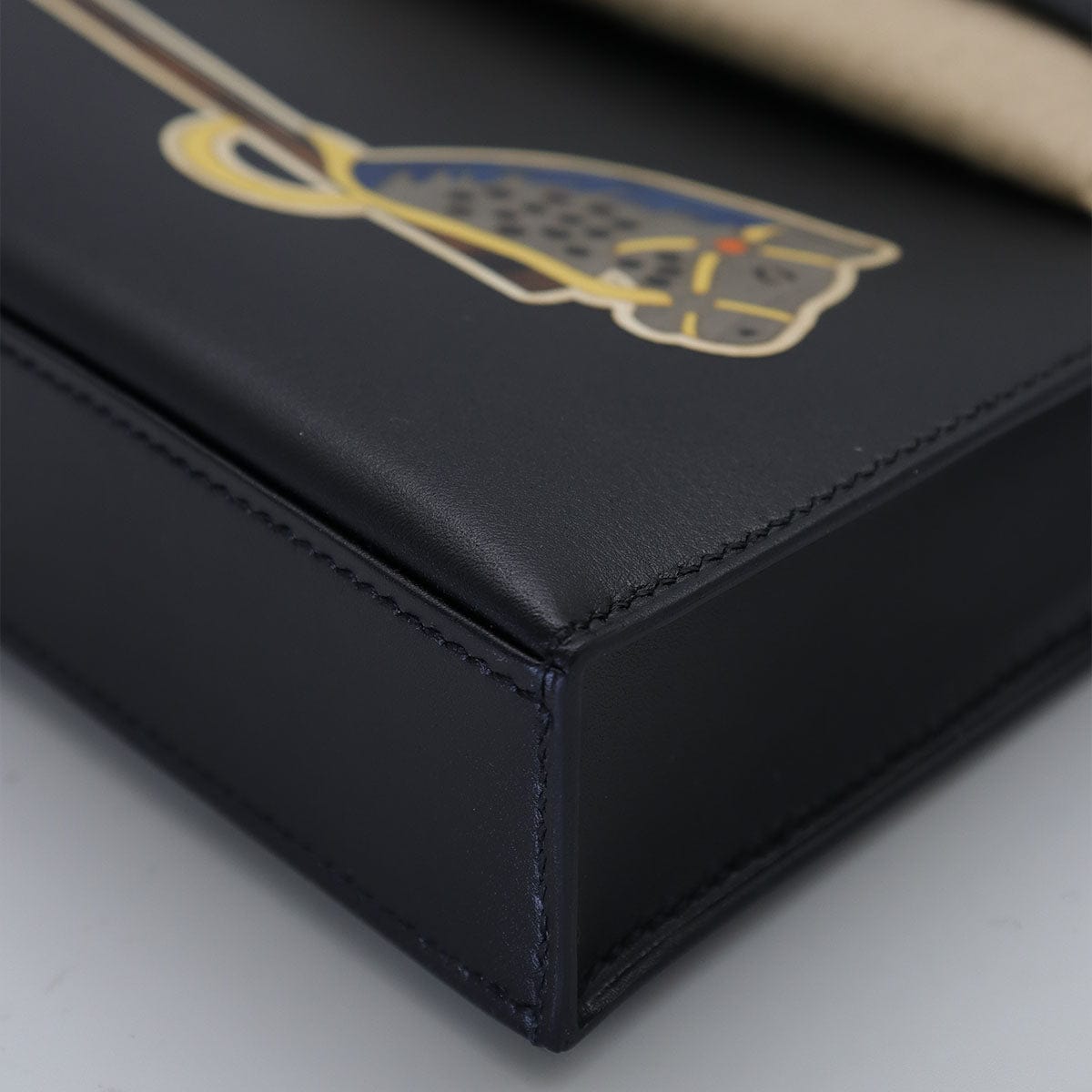 hermès HERMES Kelly elan cheval de bois Black Tadelakt PHW W B-278726