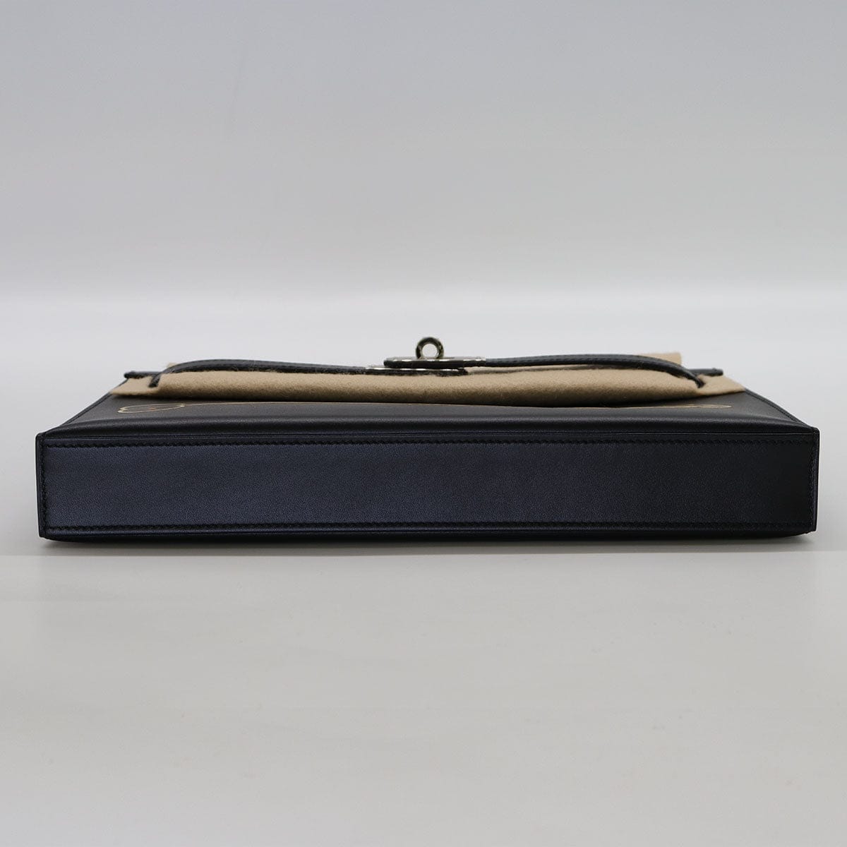 hermès HERMES Kelly elan cheval de bois Black Tadelakt PHW W B-278726