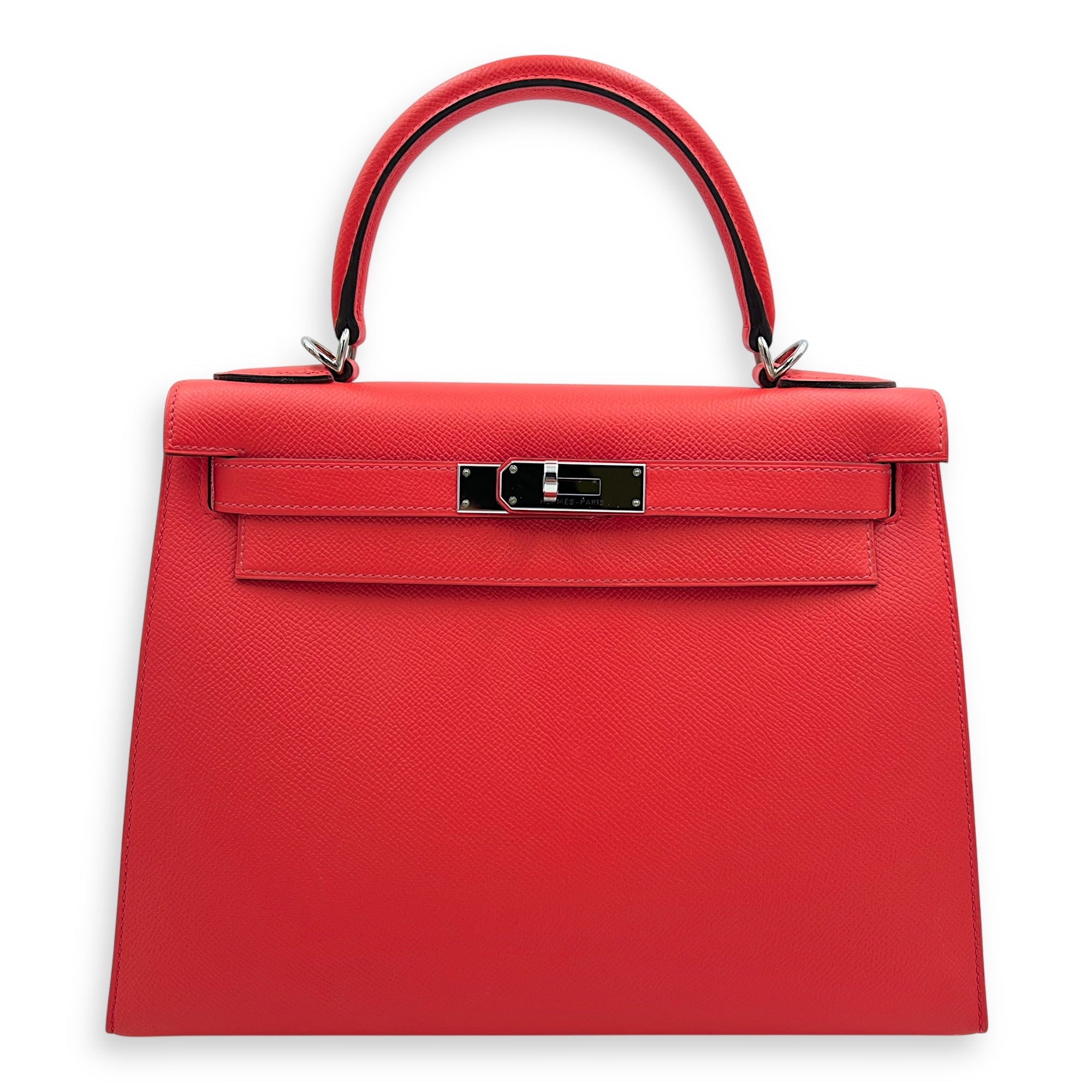 Hermès Hermès Kelly Sellier Rose Jaipur in Epsom, Palladium hardware C2509-008018AN