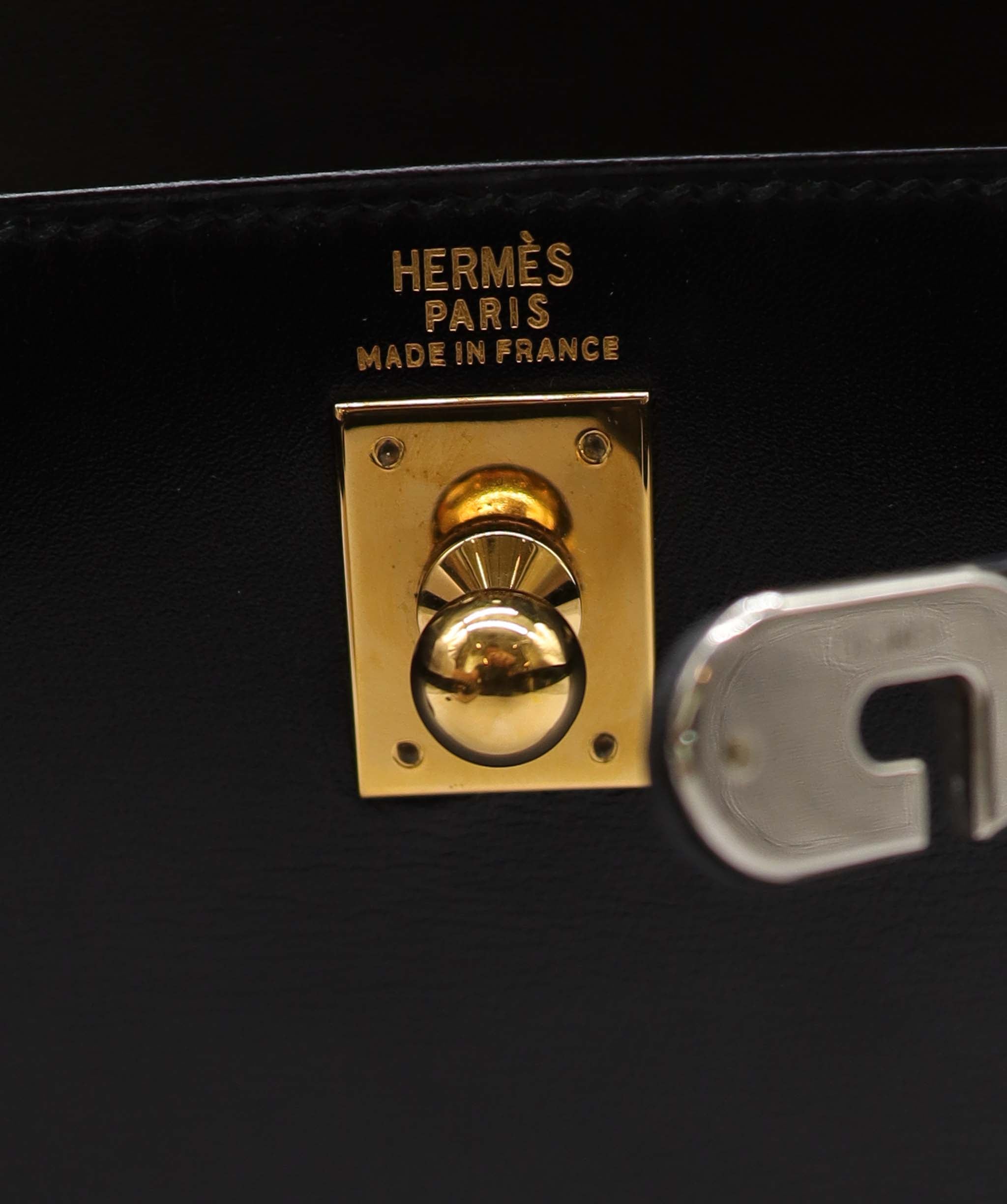 Hermès Hermes Kelly Shoulder Black PHW DXBS3519 CIRCLE S 1989