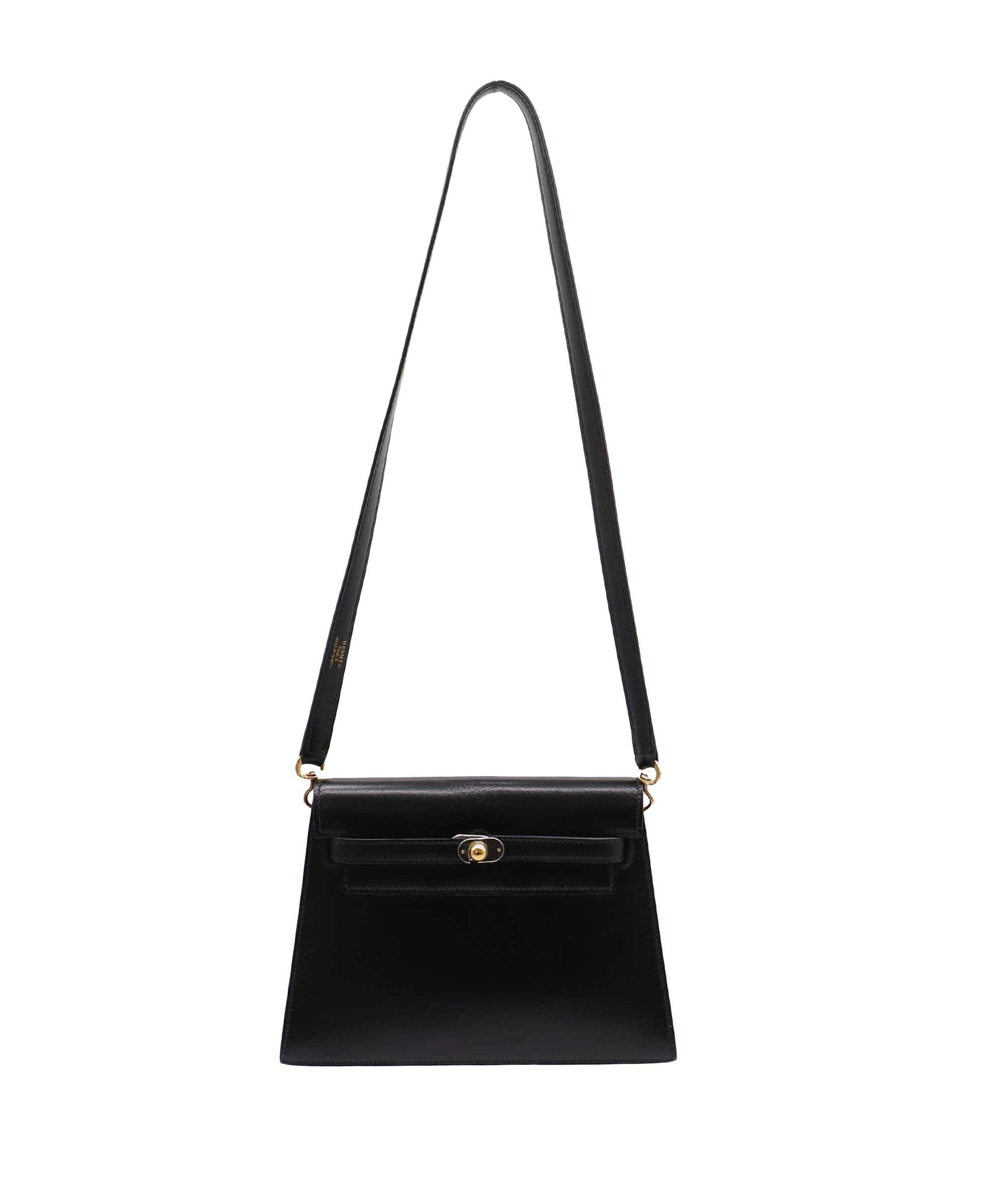 Hermès Hermes Kelly Shoulder Black PHW DXBS3519 CIRCLE S 1989