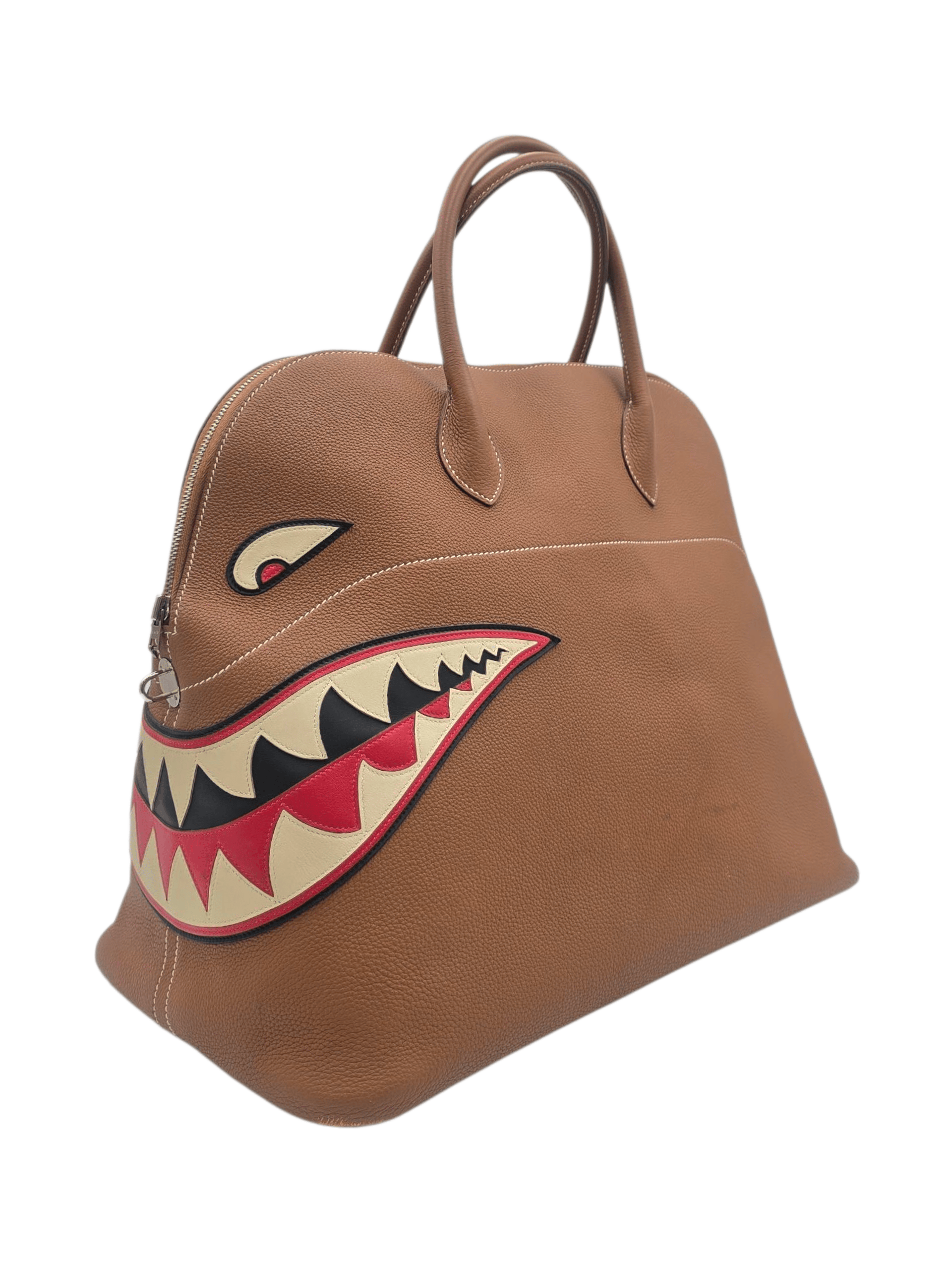 Hermès Hermès Limited Edition Bolide Shark 45 Gold in Togo Palladium hardware SYC201KP