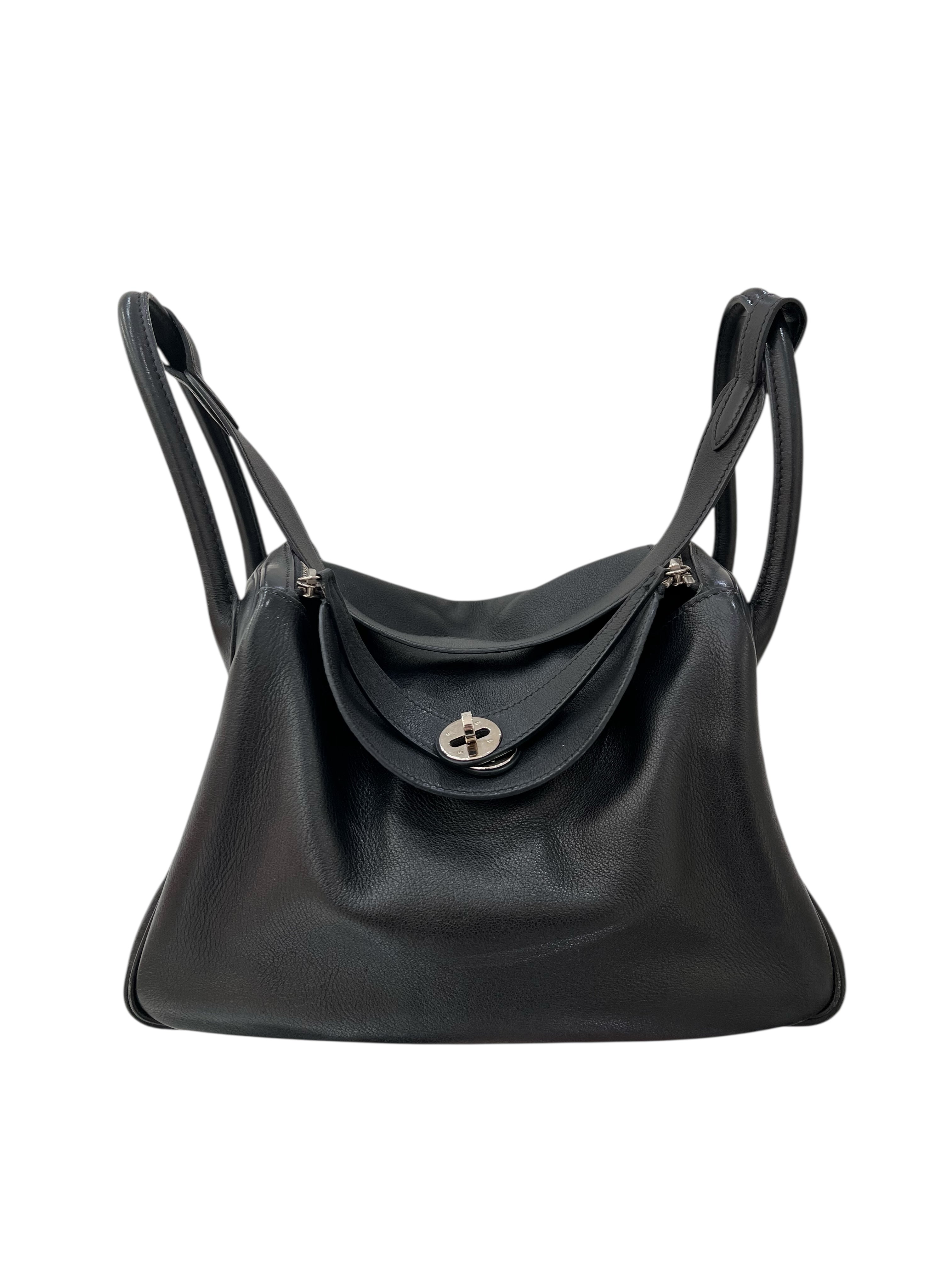 Hermès Hermes Lindy 30 swift black PHW #K SKC8077H