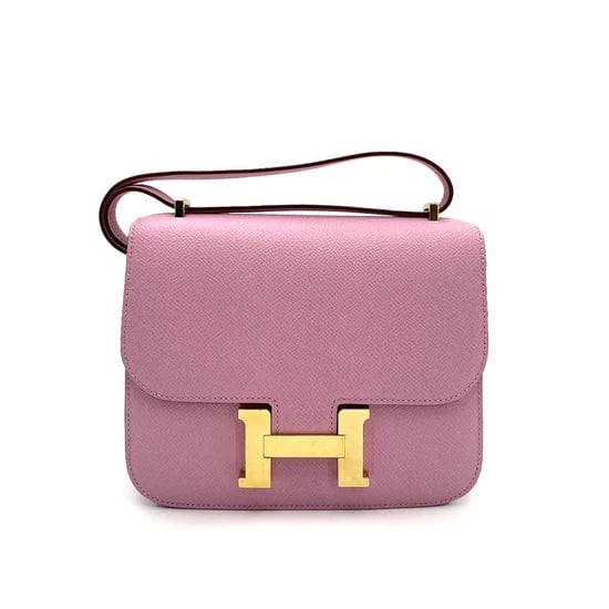 Hermès HERMES MINI CONSTANCE 18 MAUVE SYLVESTRE EPSOM SHOULDER BAG D DXBS0098