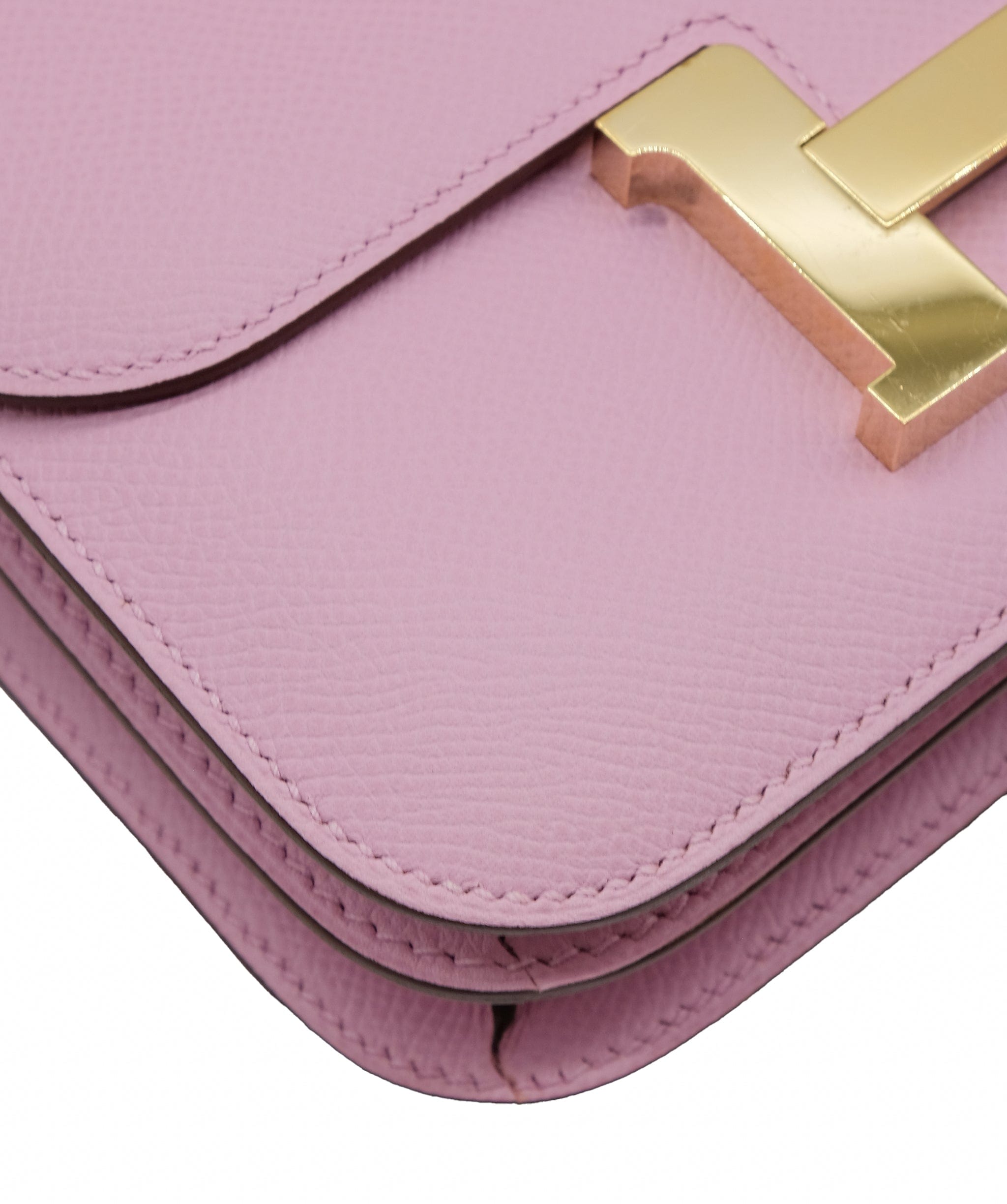 Hermès HERMES MINI CONSTANCE 18 MAUVE SYLVESTRE EPSOM SHOULDER BAG D DXBS0098