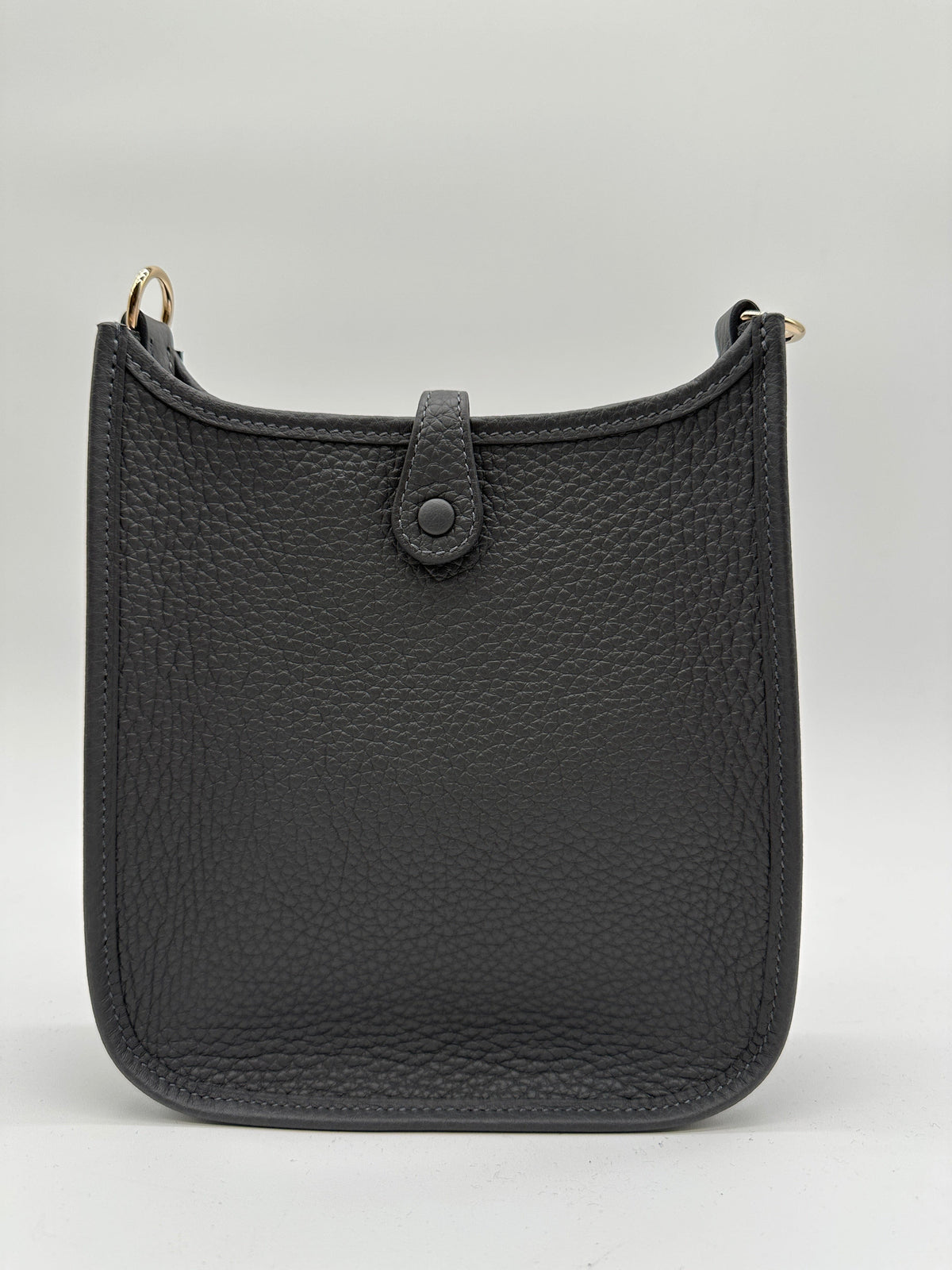 Hermès Hermès Mini Evelyne Ardoise Tourillon Clemence Gold Hardware