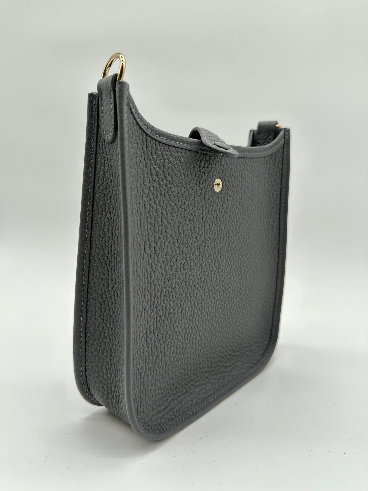 Hermès Hermès Mini Evelyne Ardoise Tourillon Clemence Gold Hardware