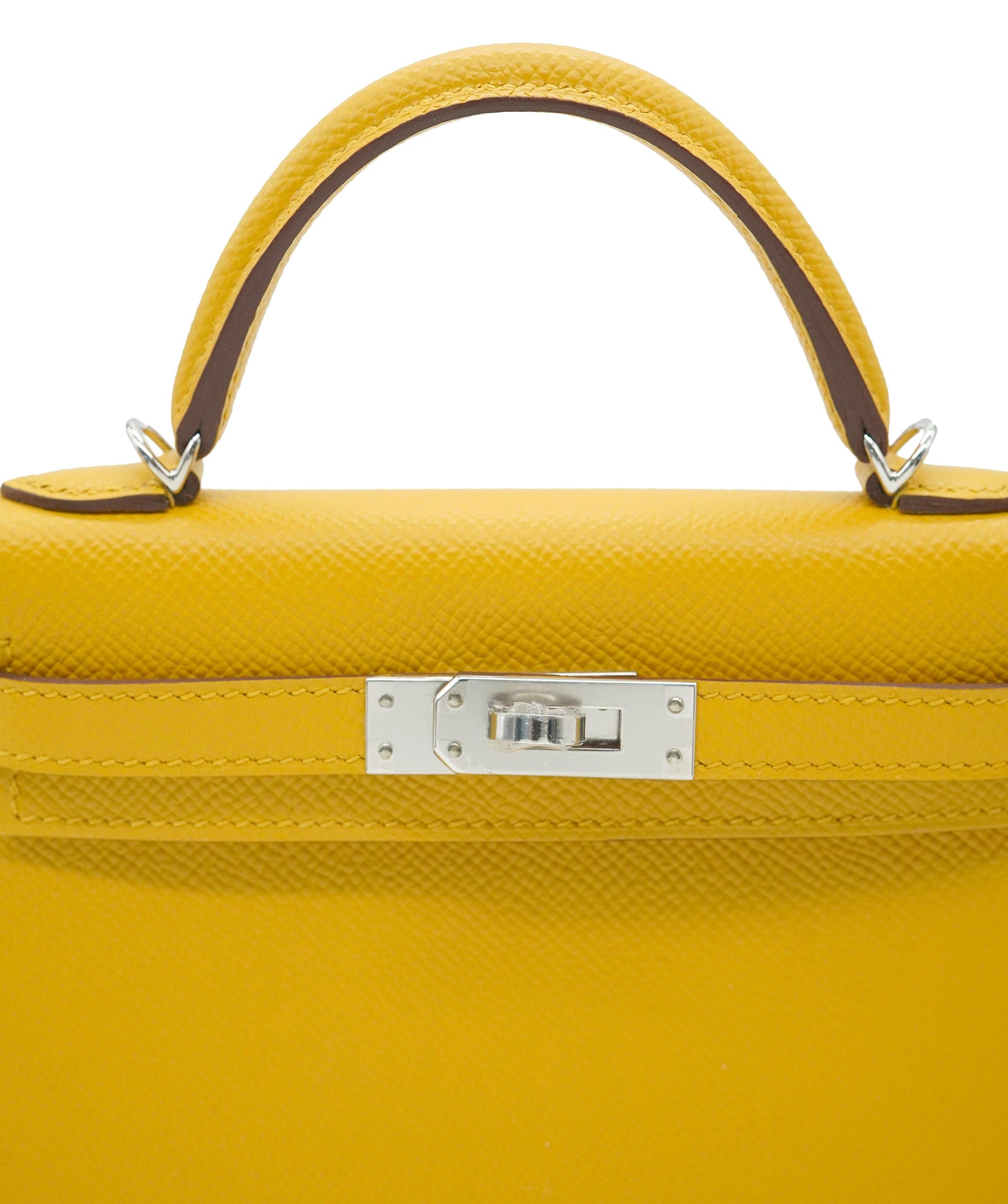 Hermès Hermes Mini Kelly 20 Jaune Amber GHW  ALC2464