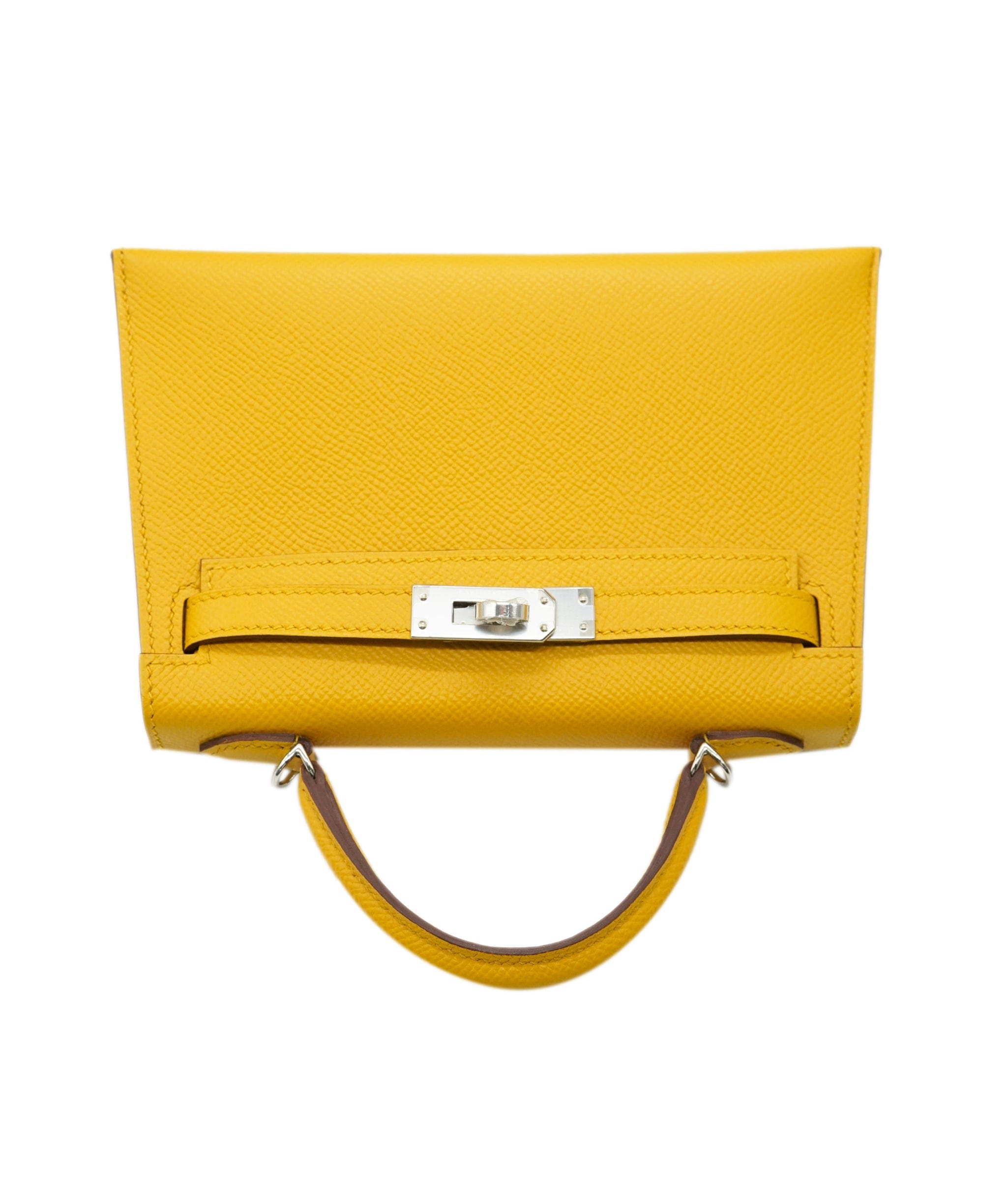 Hermès Hermes Mini Kelly 20 Jaune Amber GHW  ALC2464