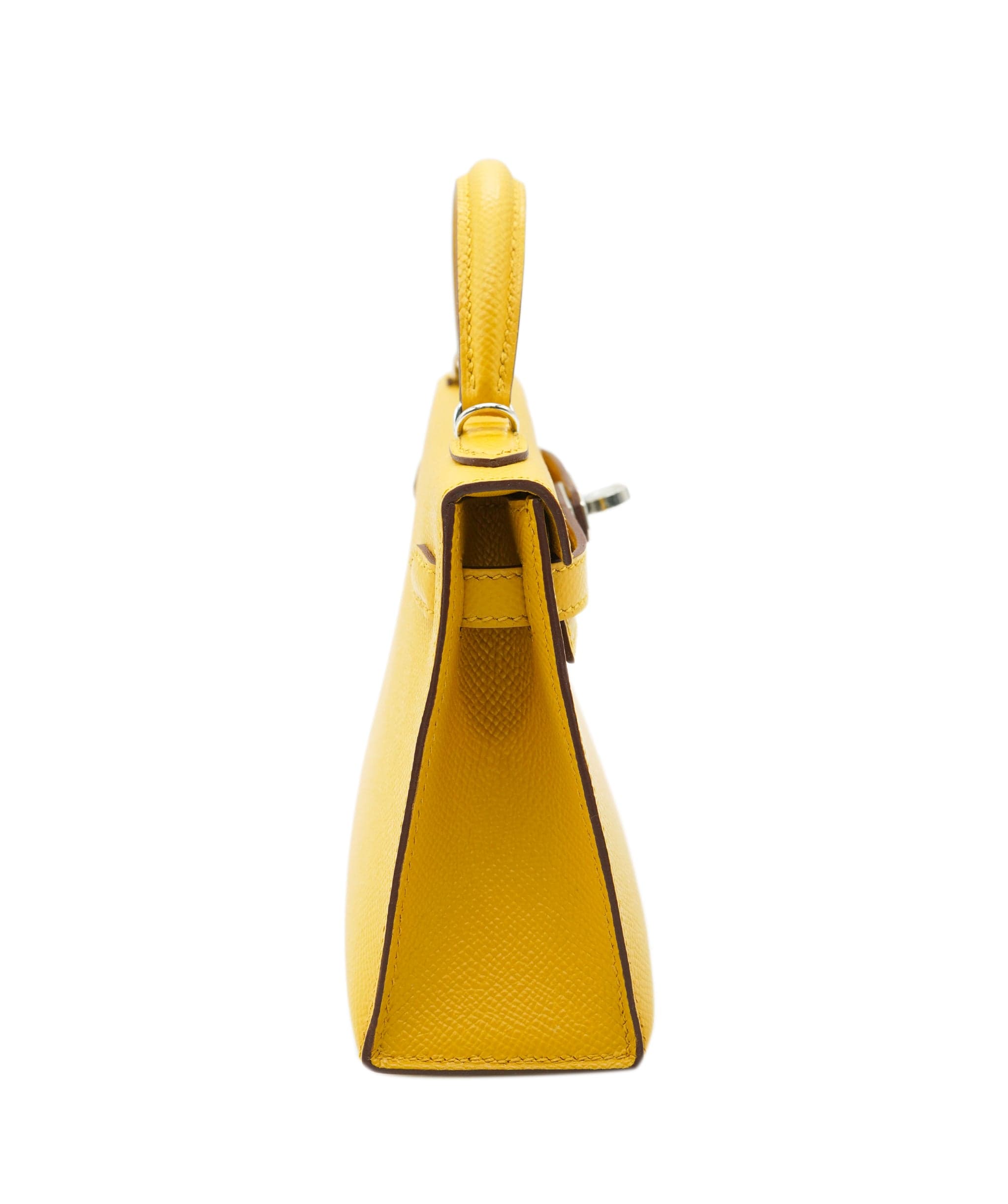 Hermès Hermes Mini Kelly 20 Jaune Amber GHW  ALC2464