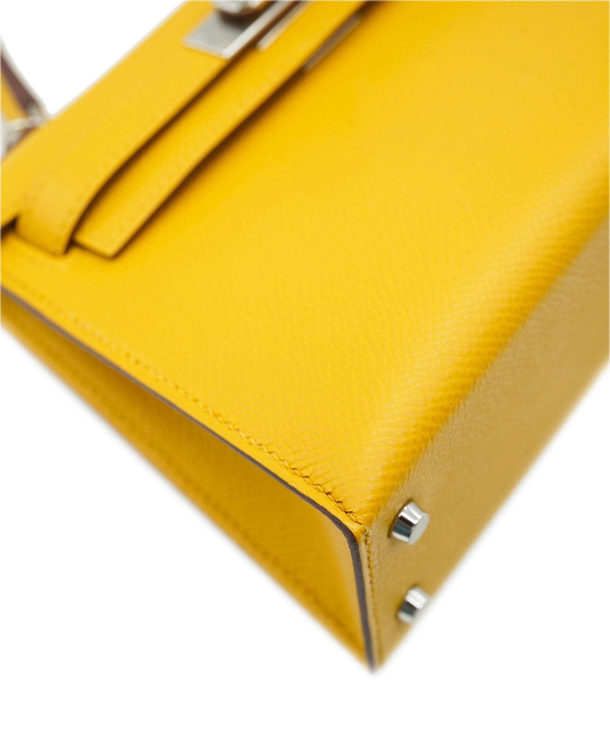 Hermès Hermes Mini Kelly 20 Jaune Amber GHW  ALC2464