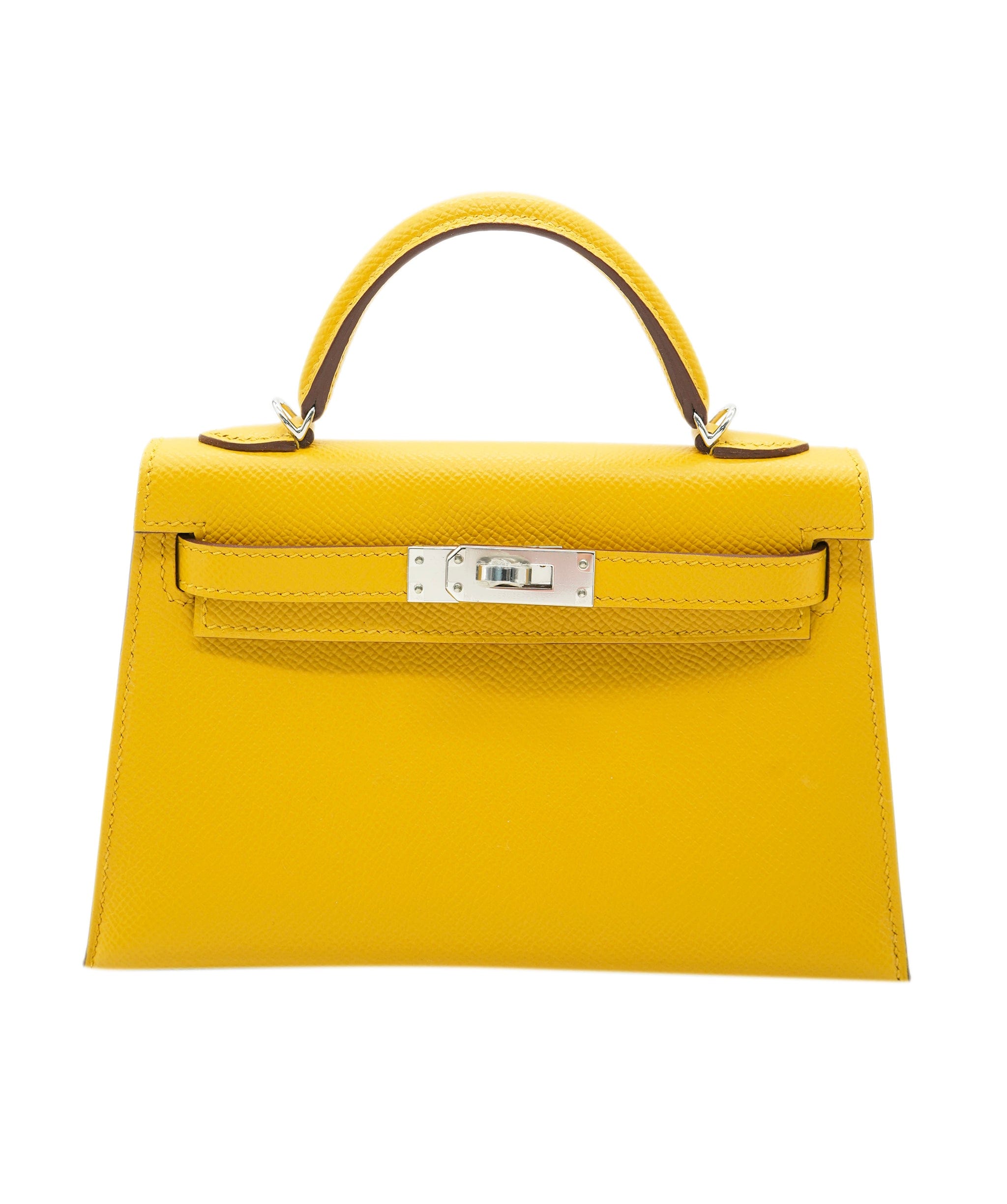 Hermès Hermes Mini Kelly 20 Jaune Amber GHW  ALC2464