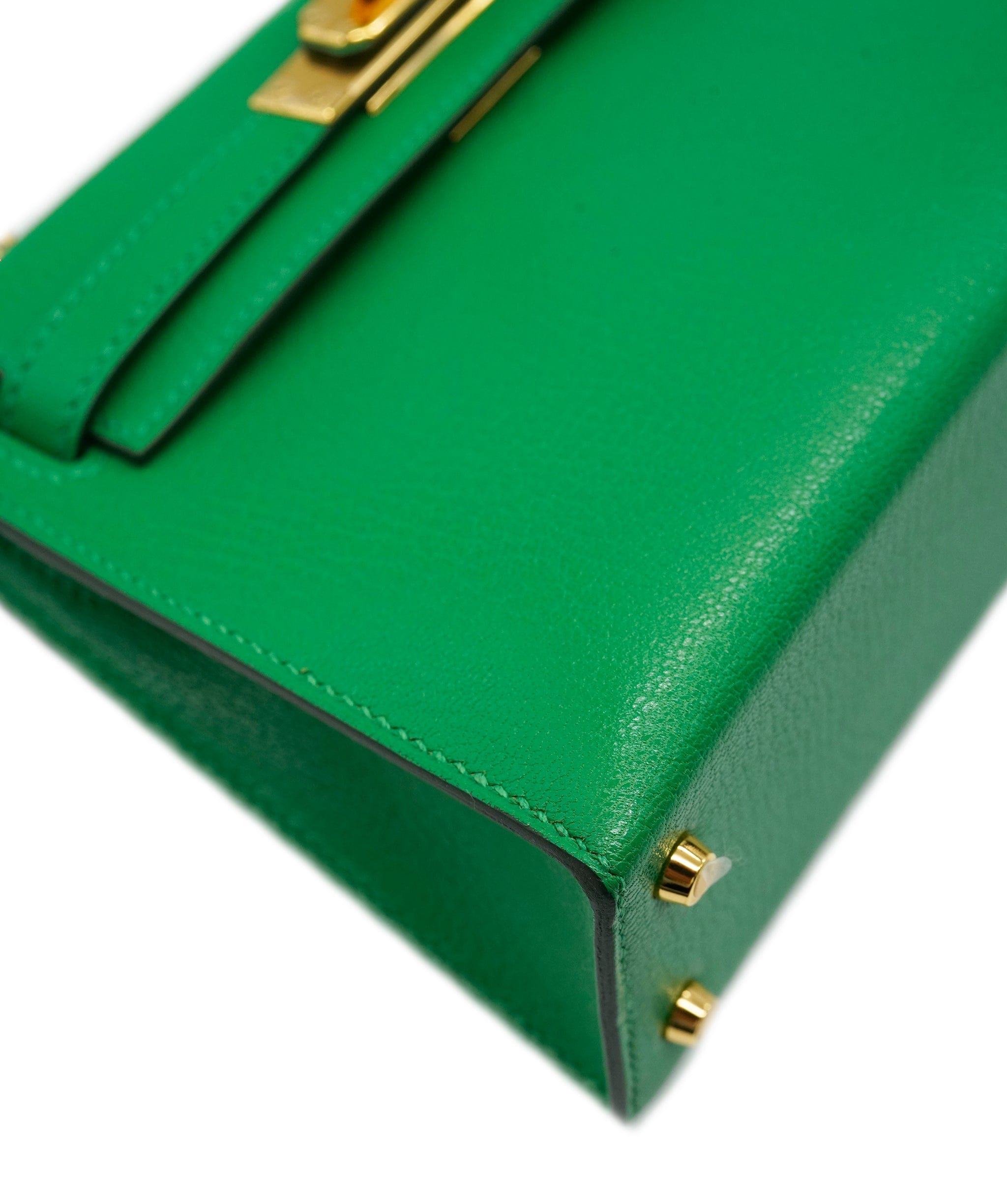 Hermès Hermes Mini Kelly 20 Vert Comic GHW  ALC2465
