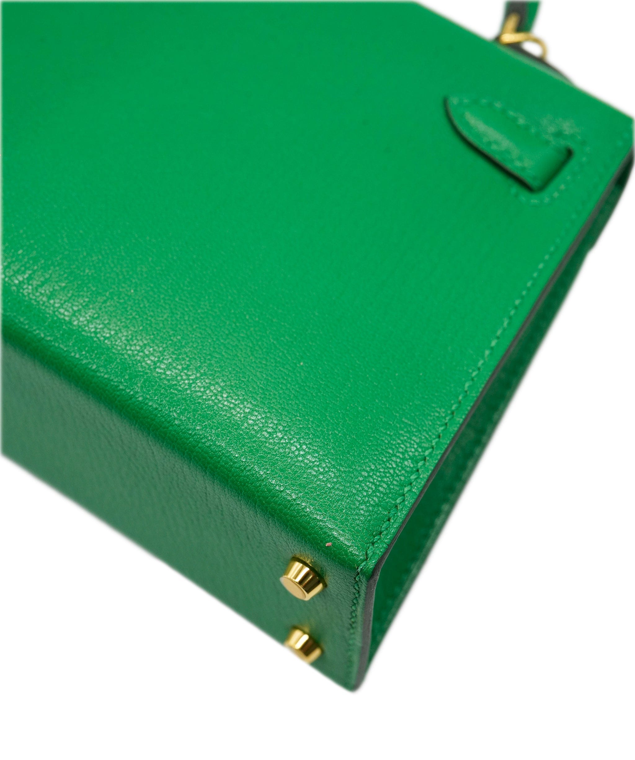 Hermès Hermes Mini Kelly 20 Vert Comic GHW  ALC2465