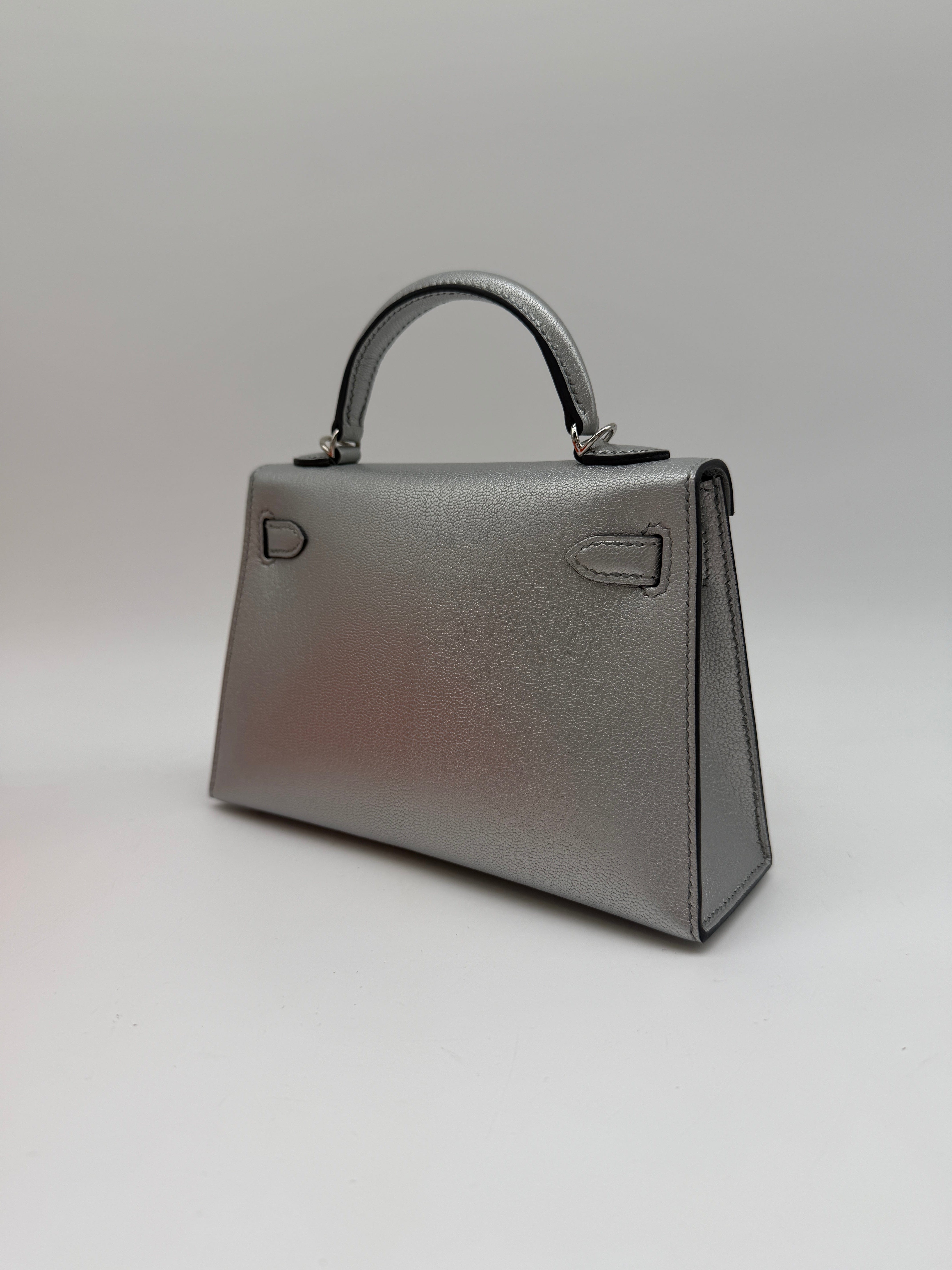 Hermès Hermès Mini Kelly Argentee Palladium Hardware
