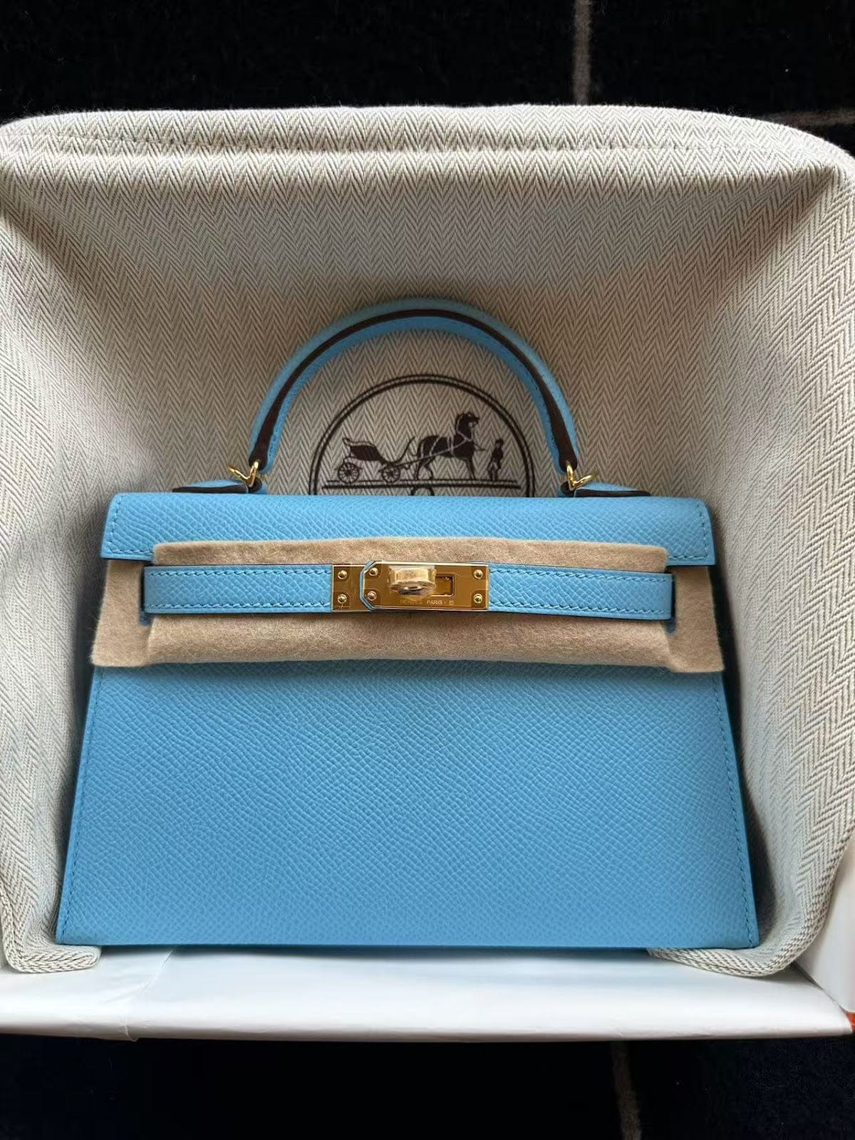 Hermès Hermes Mini Kelly Celeste Ghw  Epsom ALTC0225