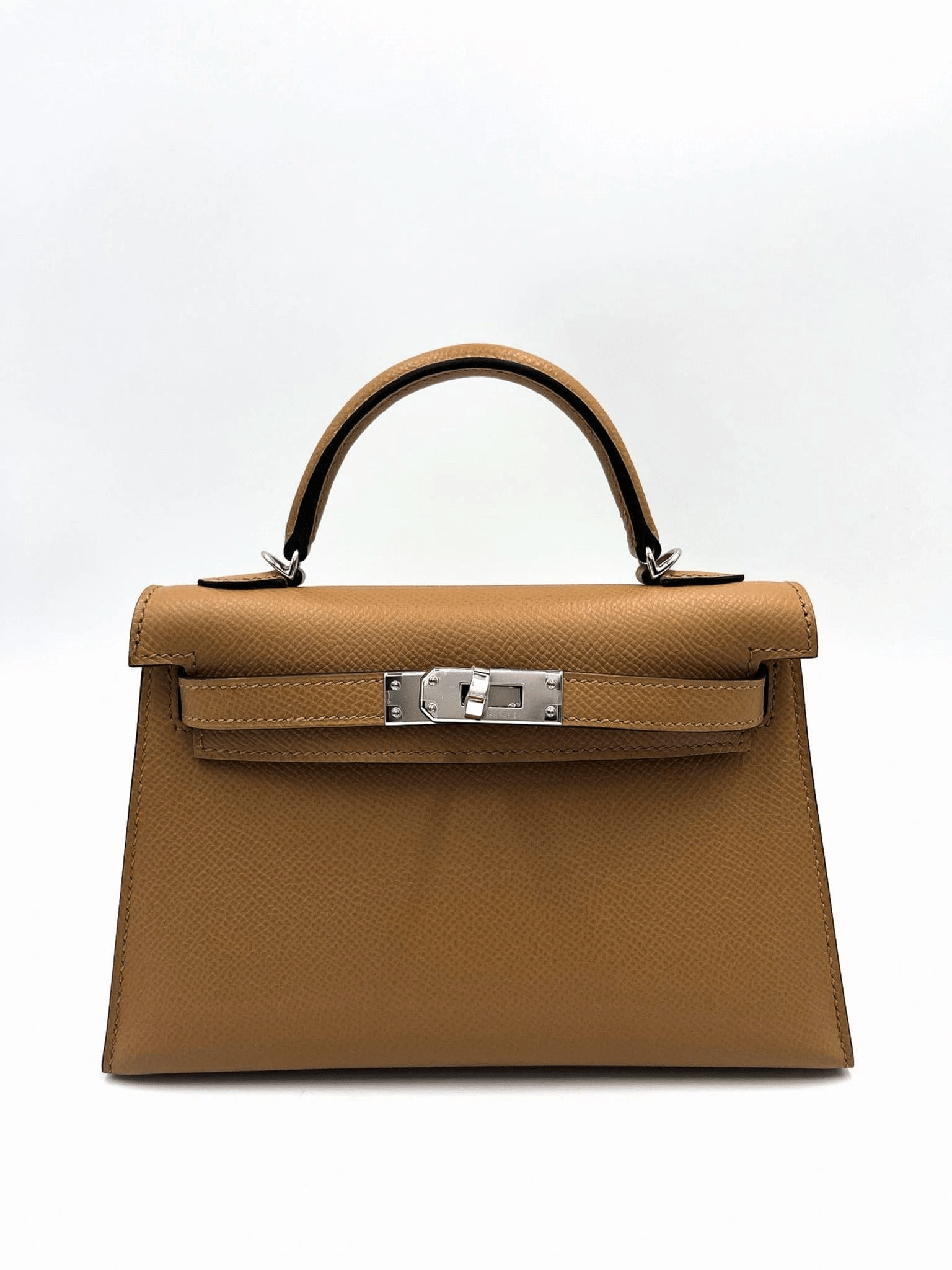 HERMES MINI KELLY II 20CM CHAI Epsom Leather with Palladium Hardware Luxury Promise