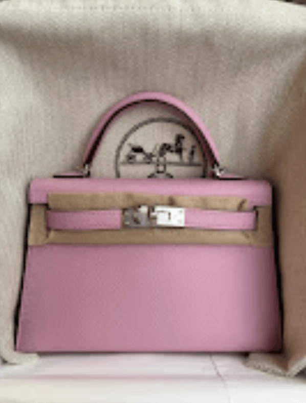 Hermès Hermes  Mini Kelly mauve sylvestre phw k epsom ALTC0636