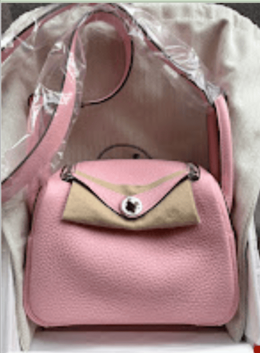 Hermes Hermes Mini Lindy (c) Rose Sakura PHW K TC ALTC0729