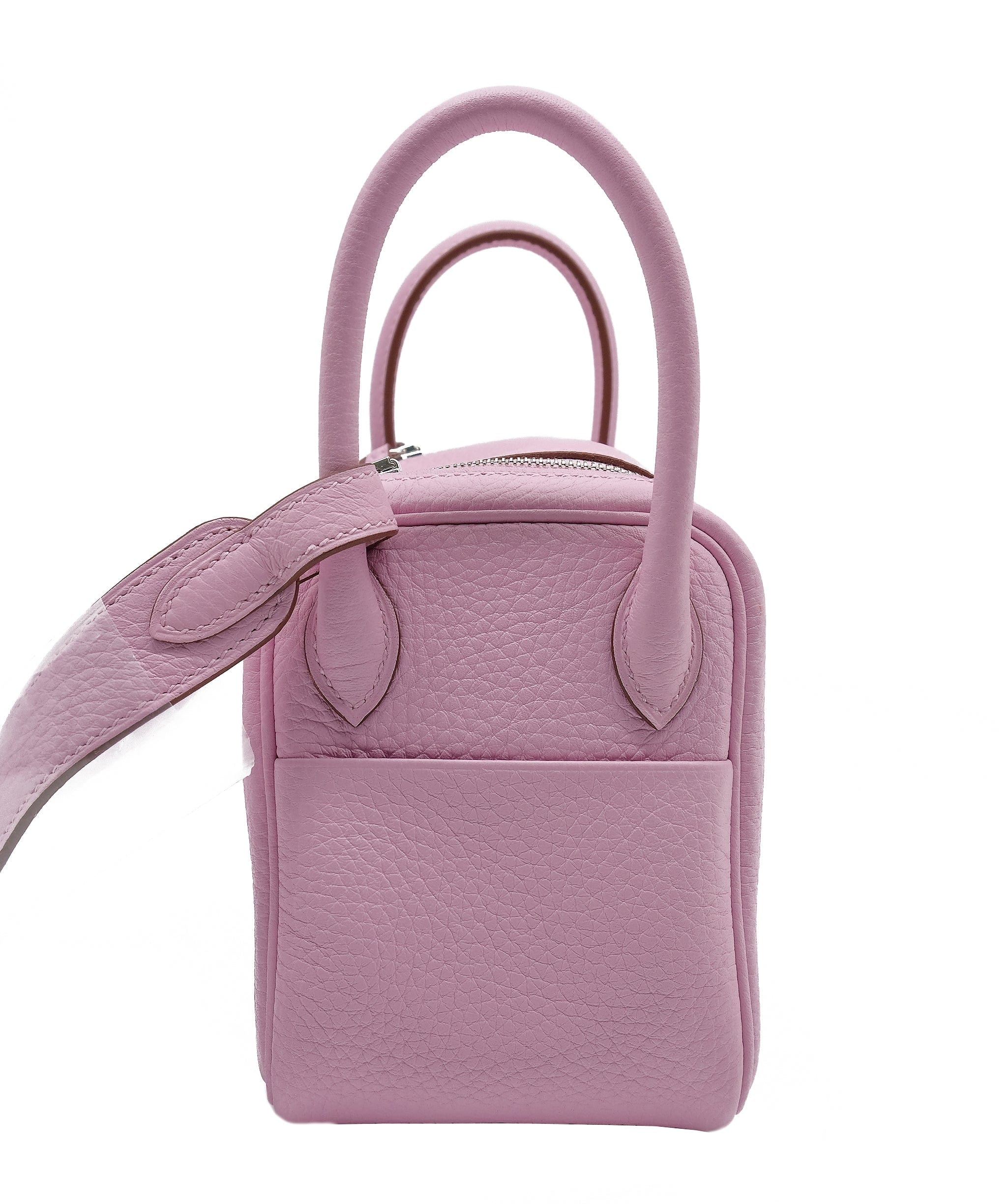 Hermès Hermes Mini Lindy Mauve Sylvestre Clemence PHW #U SKC1644