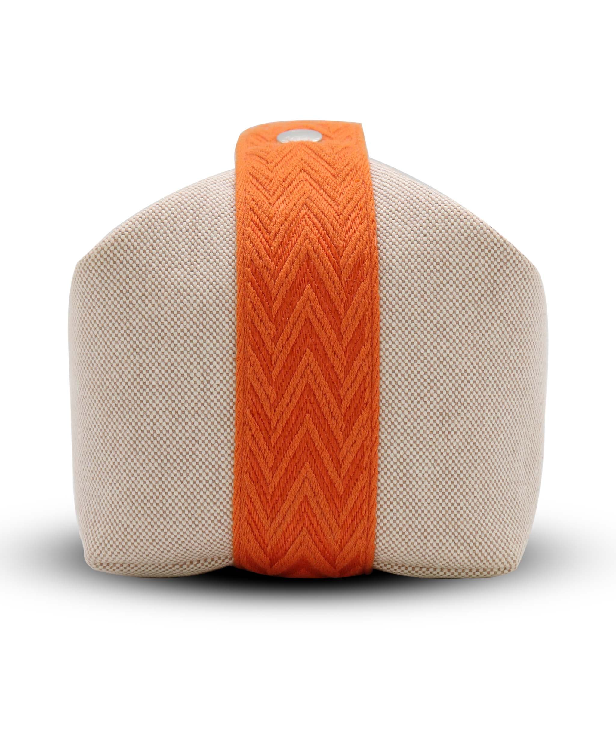 Hermès Hermes Orange Canvas Bride A Brac Top Handle AGC3555