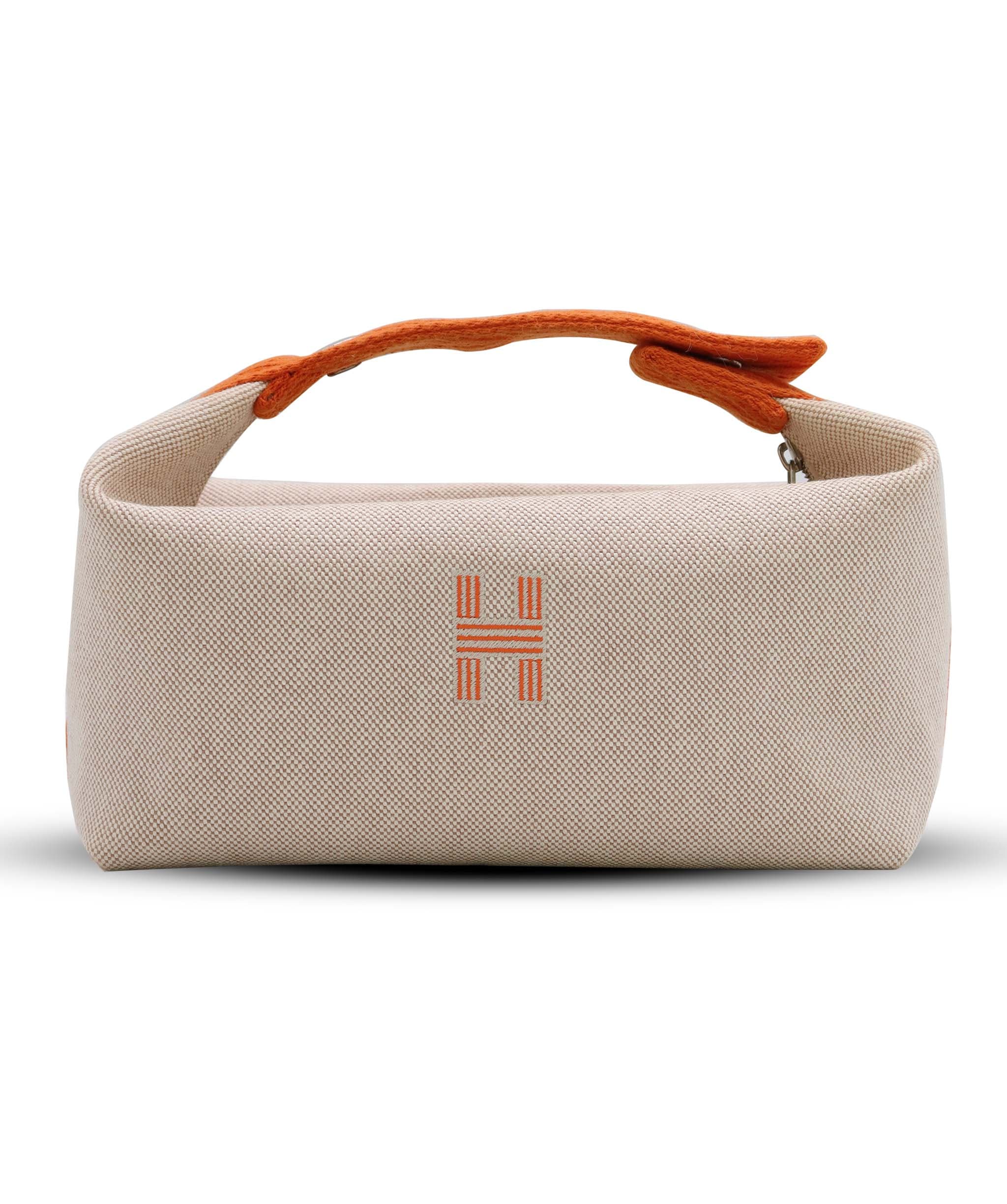Hermès Hermes Orange Canvas Bride A Brac Top Handle AGC3555