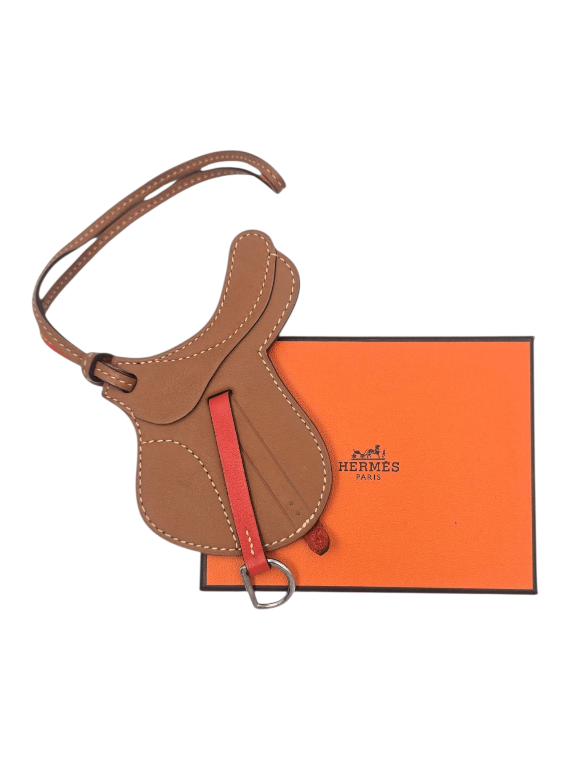 Hermès Hermès Paddock Selle Horse Gold/Orange Field Charm in Swift SYC141FR