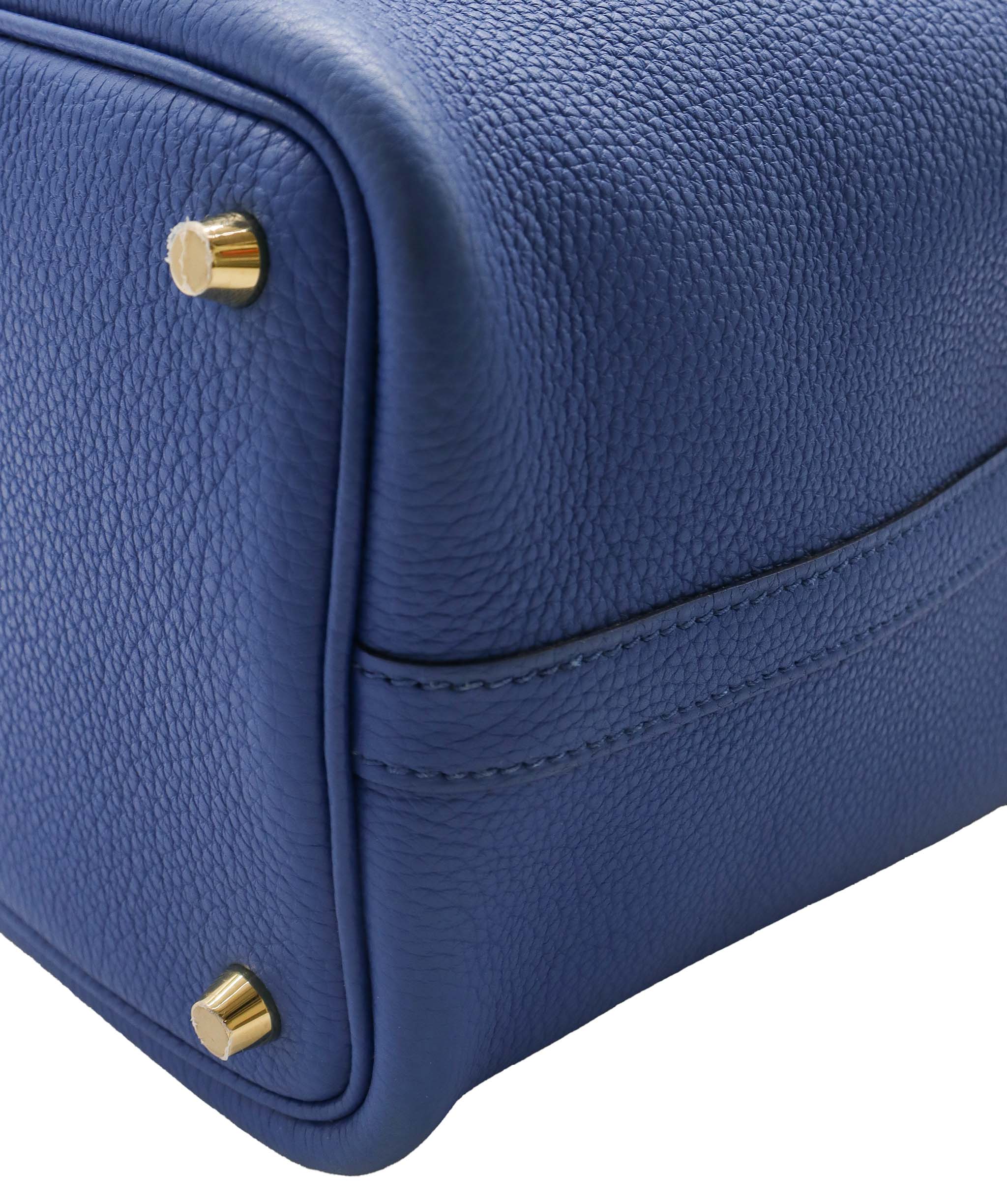 Hermès Hermes Picotin Lock 18 Blue France Clemence GHW #Z SKC1884