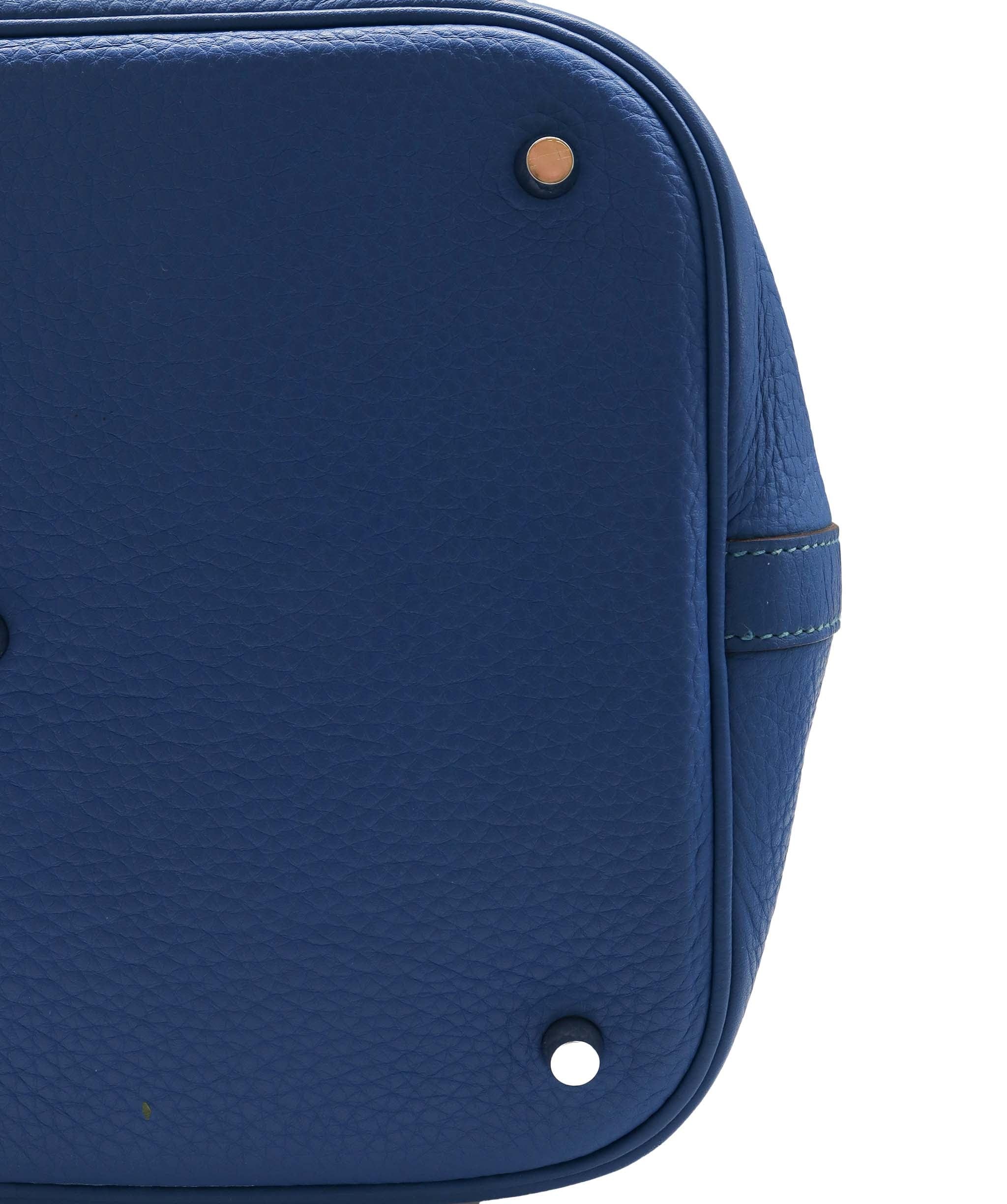 Hermès Hermes Picotin Lock 26 Blue Izmir Clemence PHW #O SKC1882