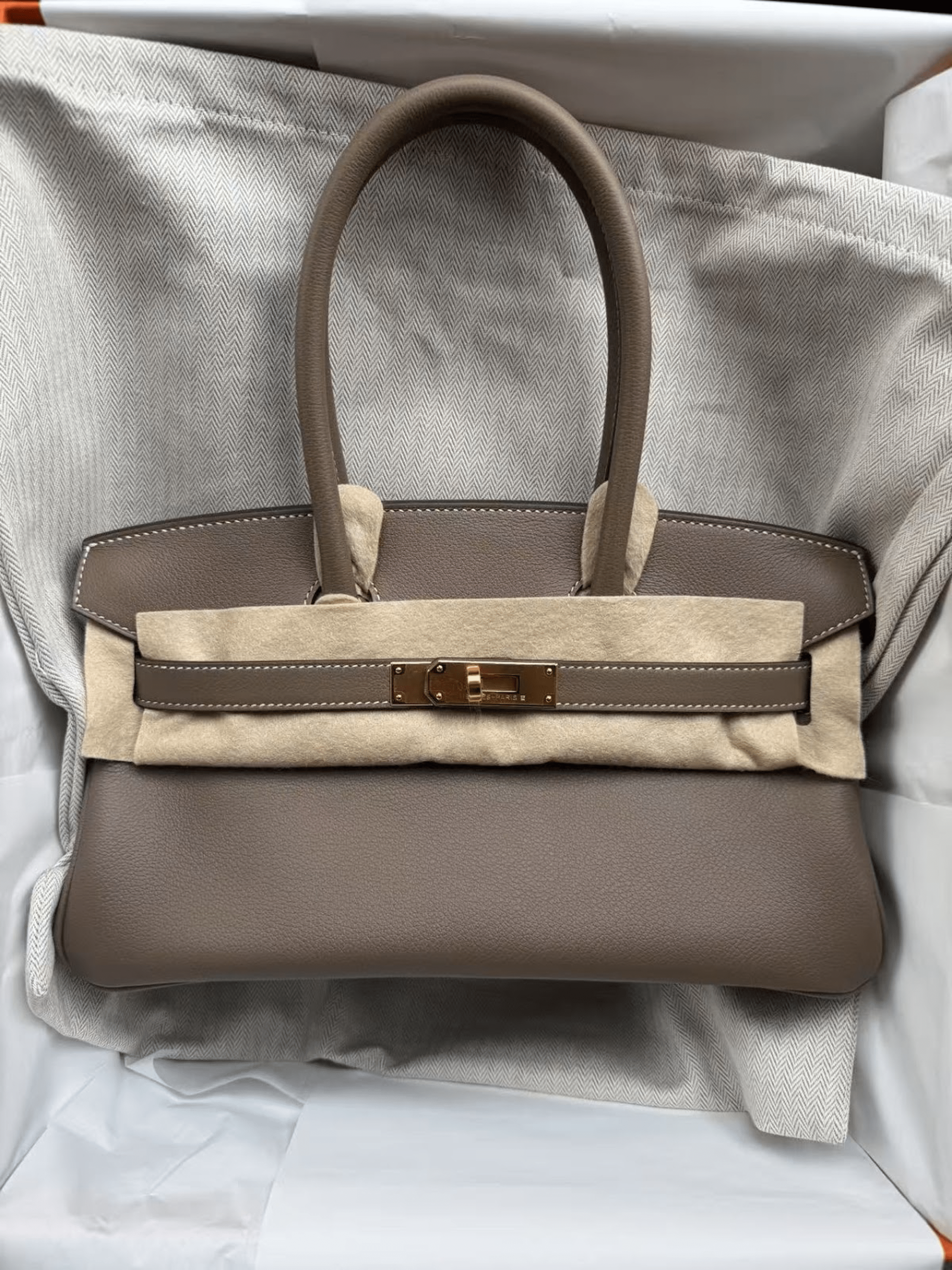 Hermès Hermes shoulder birkin Etoupe Ghw K evercolor ALTC0086