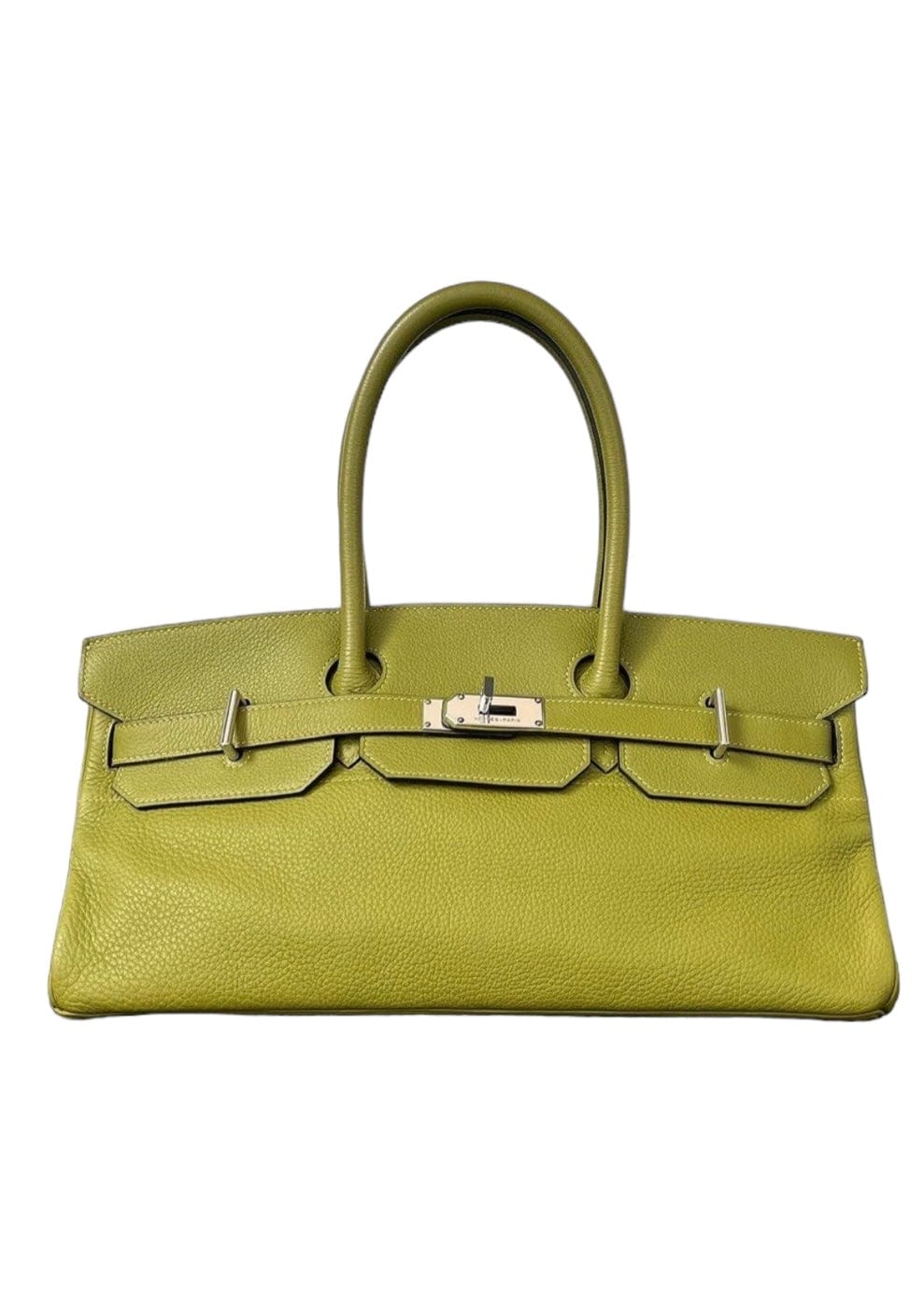 Hermès Hermès Shoulder Birkin JPG Vert Chartreuse Clemence PHW #i SKCY032