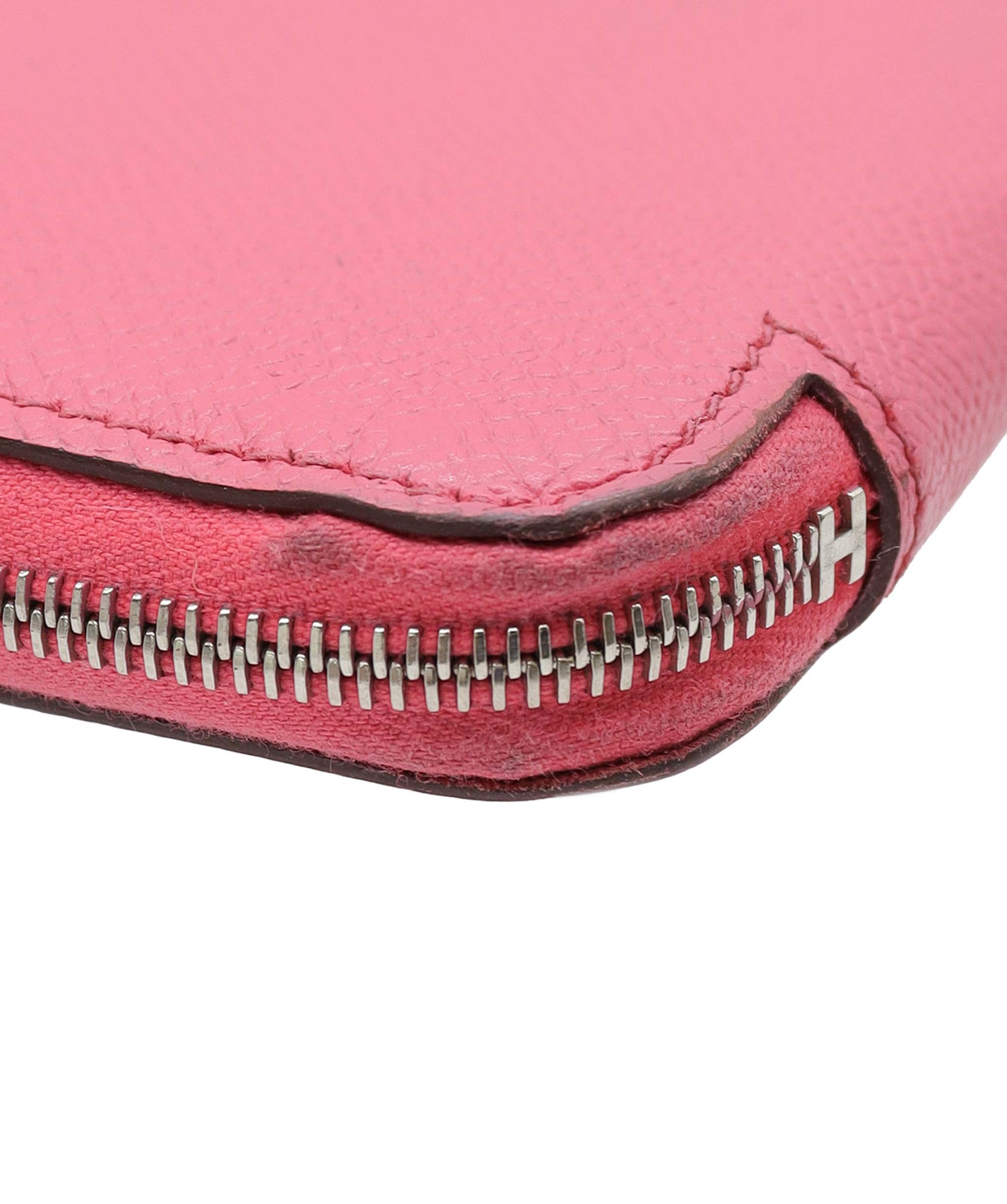 Hermès Hermes Silk-In Wallet Rose Azalea Epsom #T - Preloved SKC2054