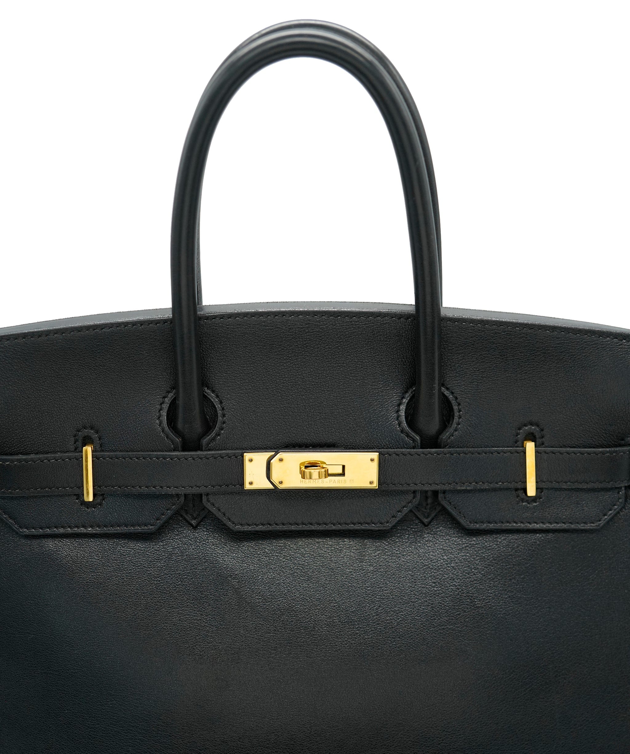 Hermès Hermès Vintage Birkin 35 Black Gulliver GHW #Y ASC4920