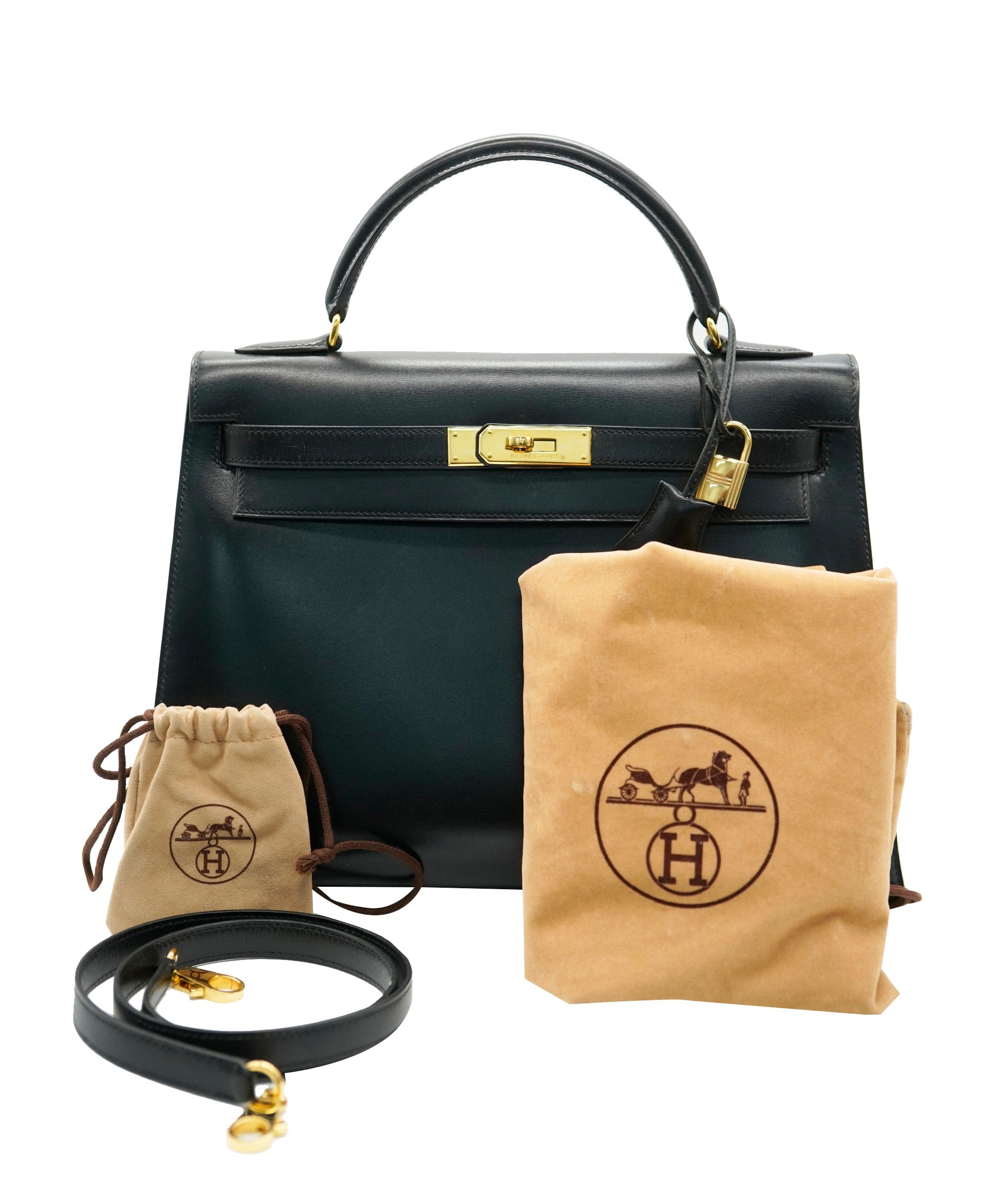 Hermès Hermes Vintage Box Kelly 32 With GHW  ALC2248