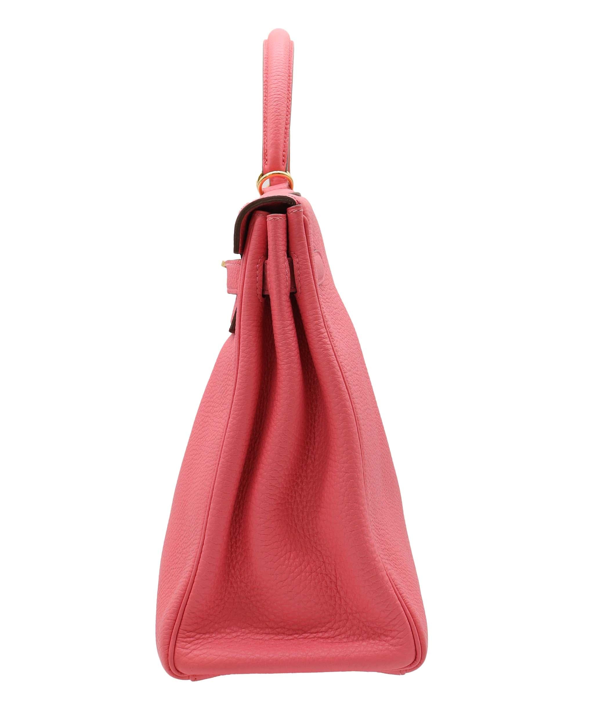 Hermès Kelly 35 rose azalee togo GHW  DXBV0540
