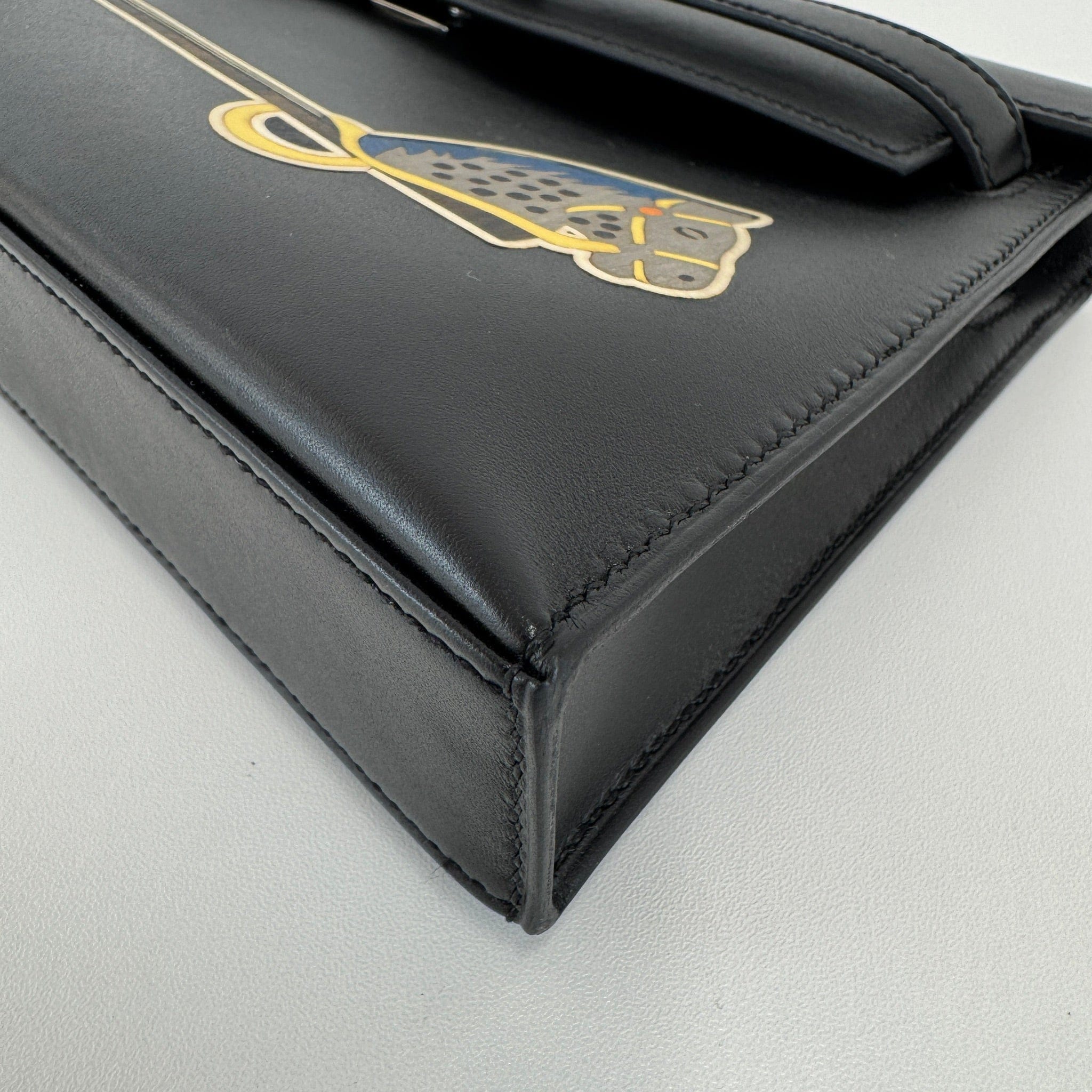 Hermès Kelly elan cheval de bois Black Tadela B-278750