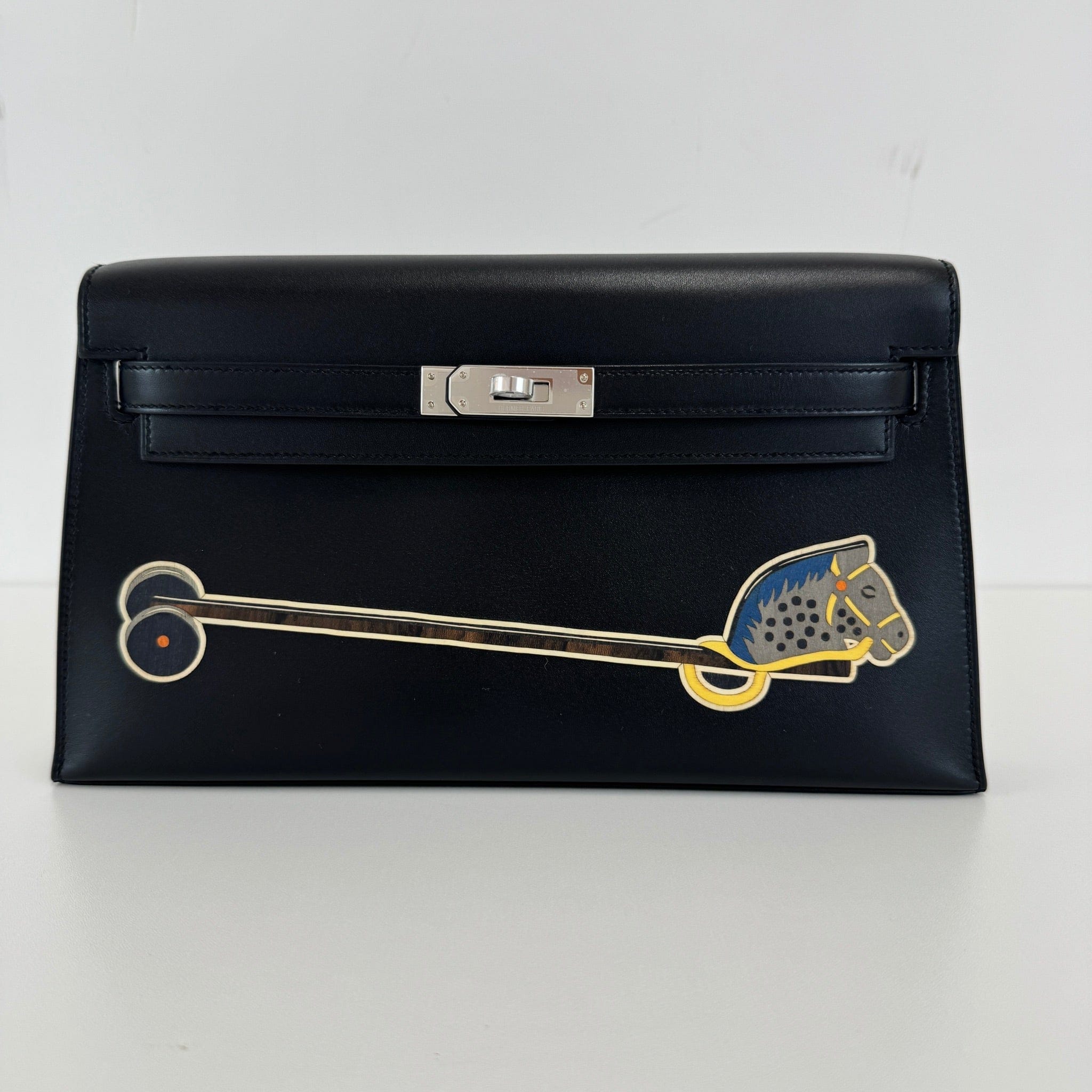 Hermès Kelly elan cheval de bois Black Tadela B-278750