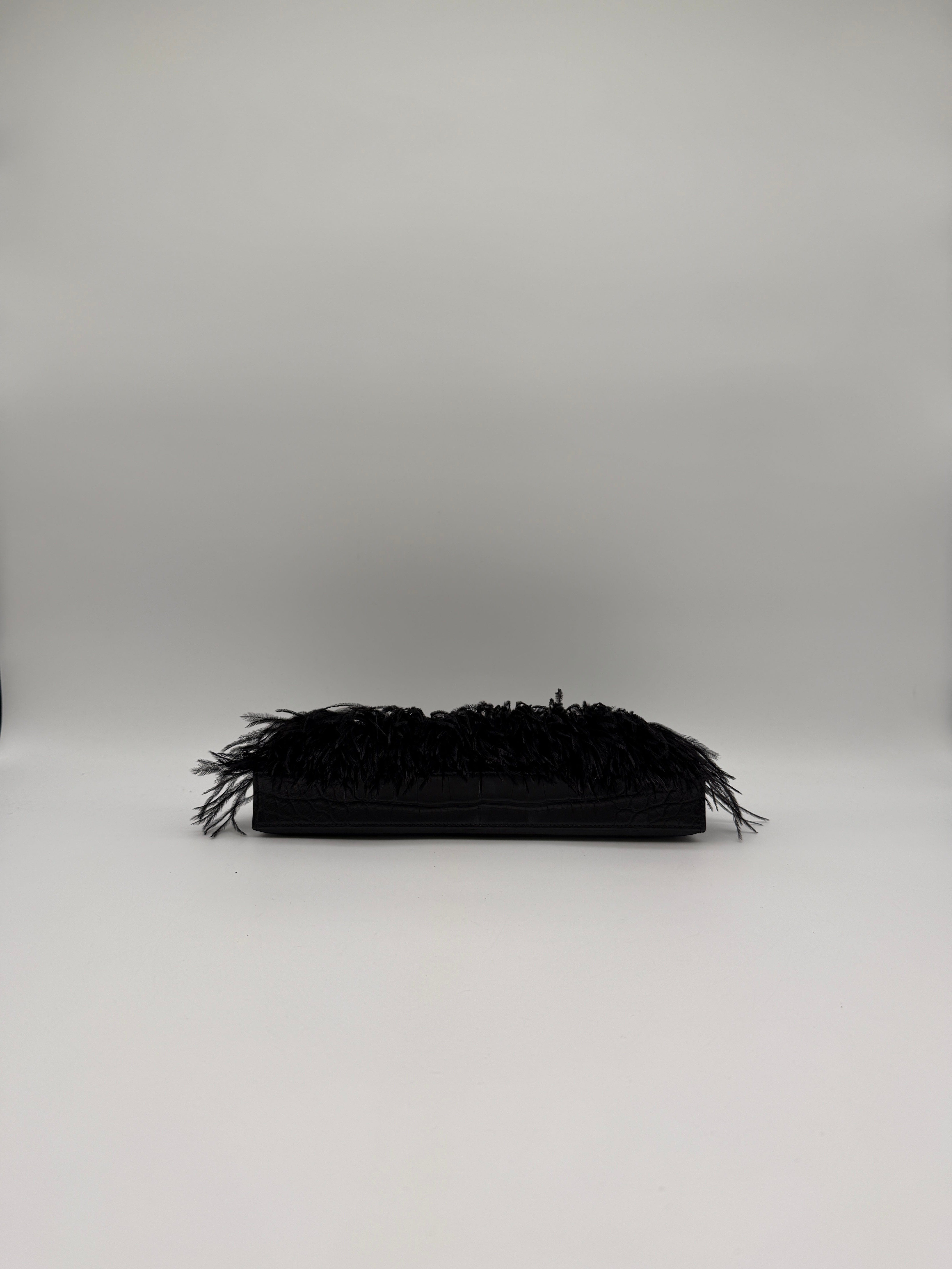 Hermès Kelly Elan Foile Black Matte Porosus Palladium Hardware