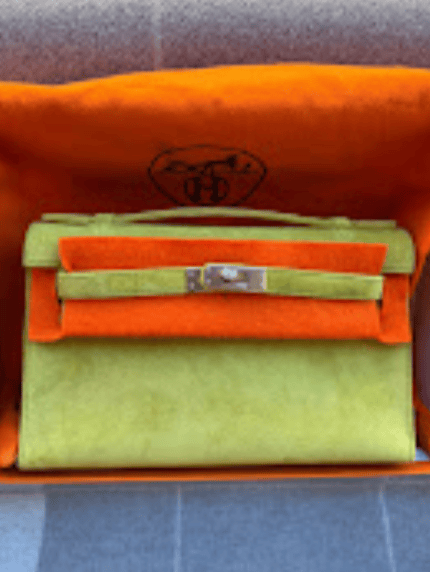 Hermes Kelly Pochette - Doblis Vert Anis PHW I Square ALTC0724