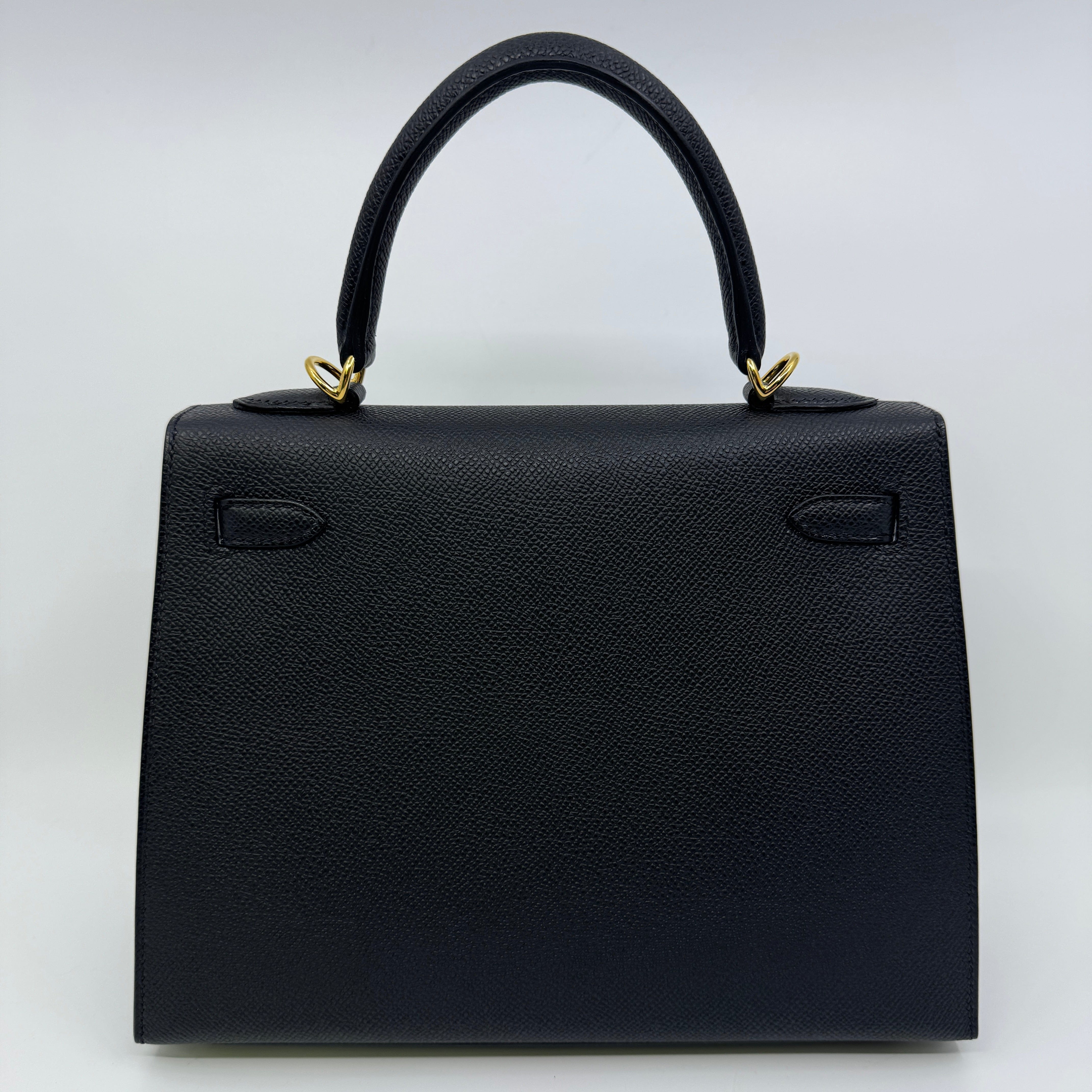 Hermès Kelly25 Black Epsom GHW K B-325910