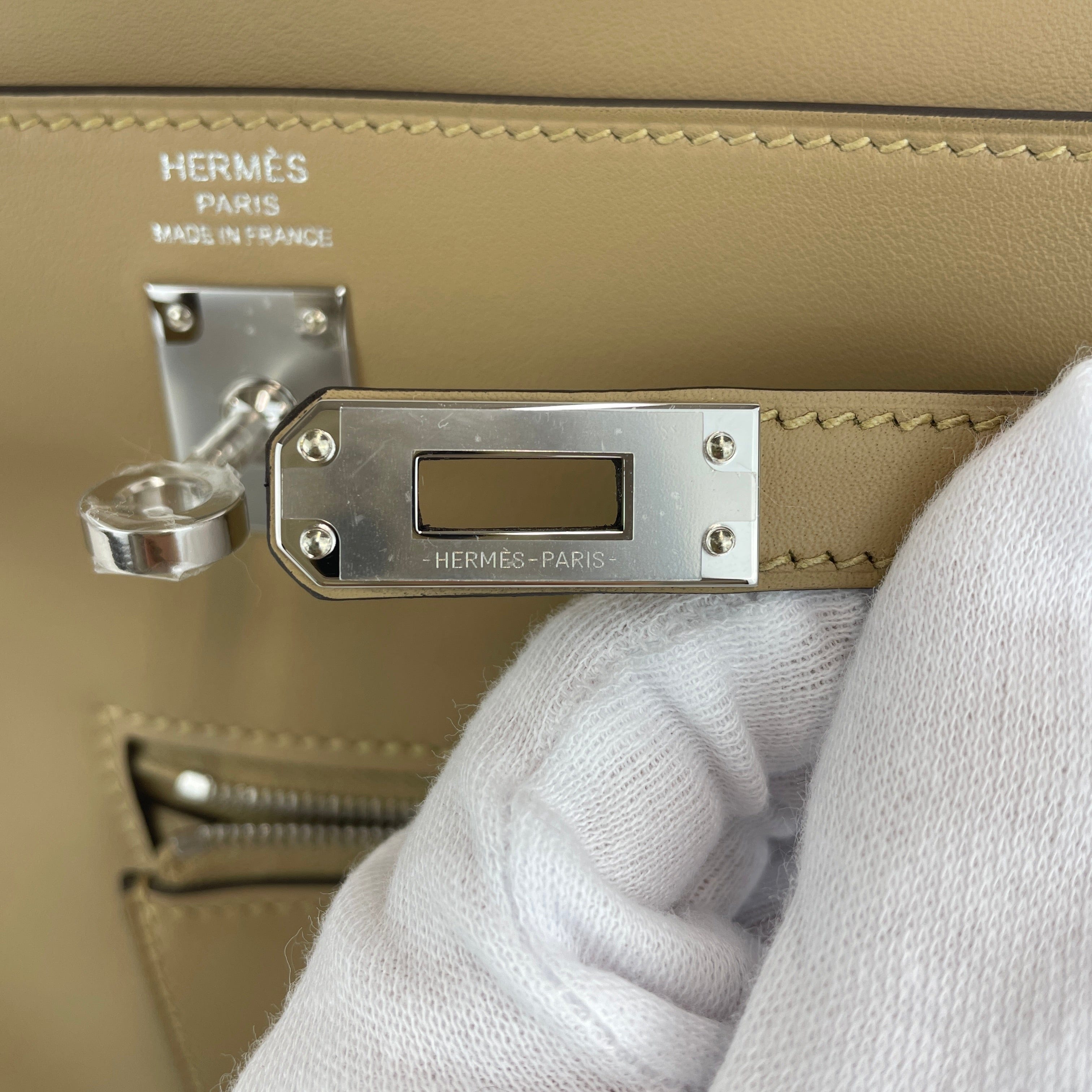 Hermès Kelly25 Colormatic Poussiere Swift PH B-334192