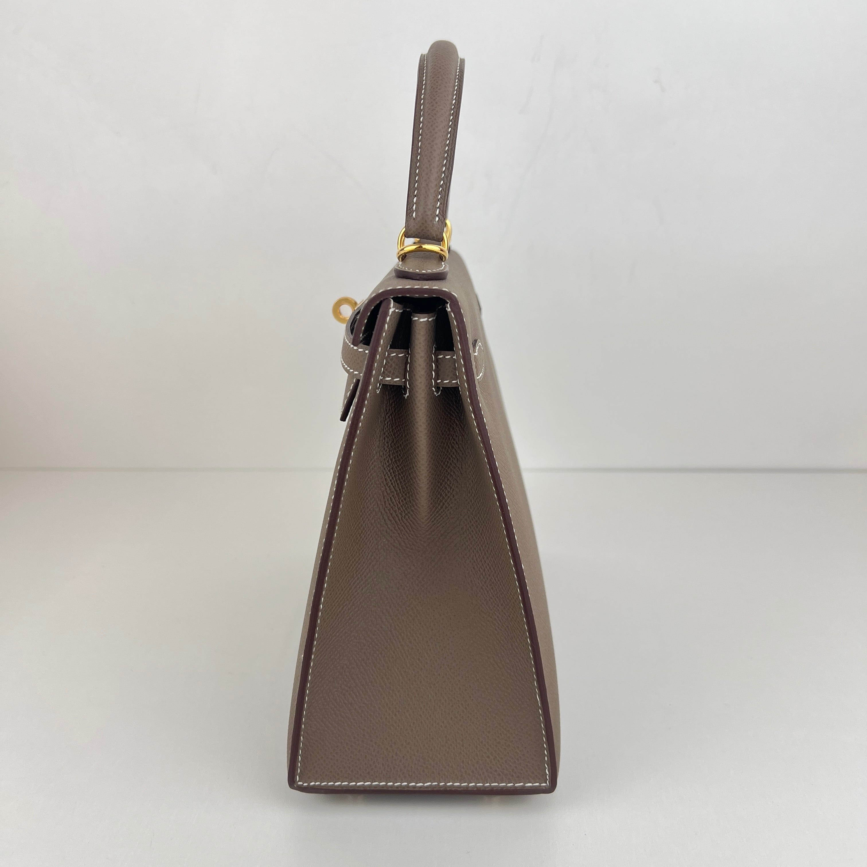 Hermès Kelly25 Etoupe Epsom GHW K B-334277
