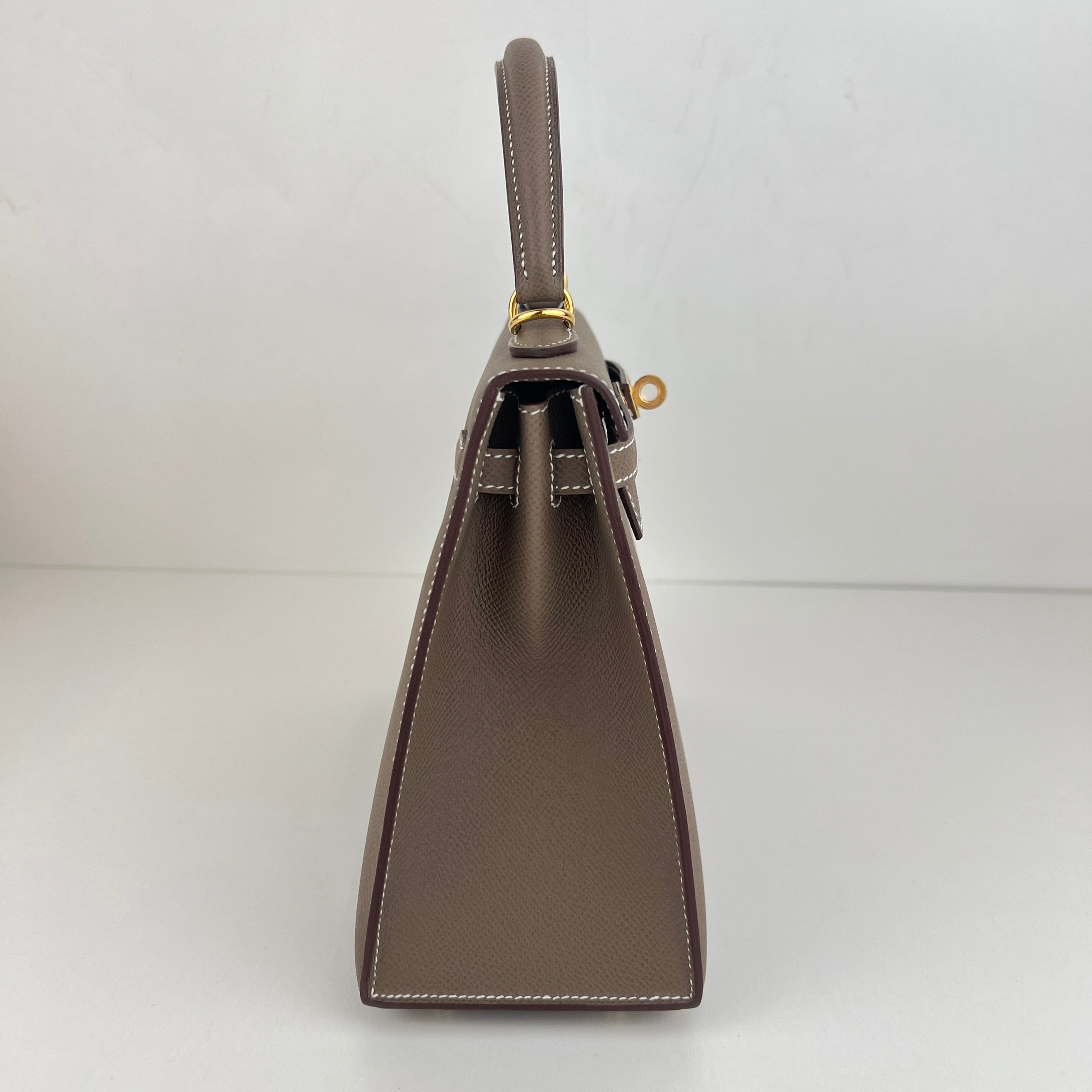 Hermès Kelly25 Etoupe Epsom GHW K B-334277