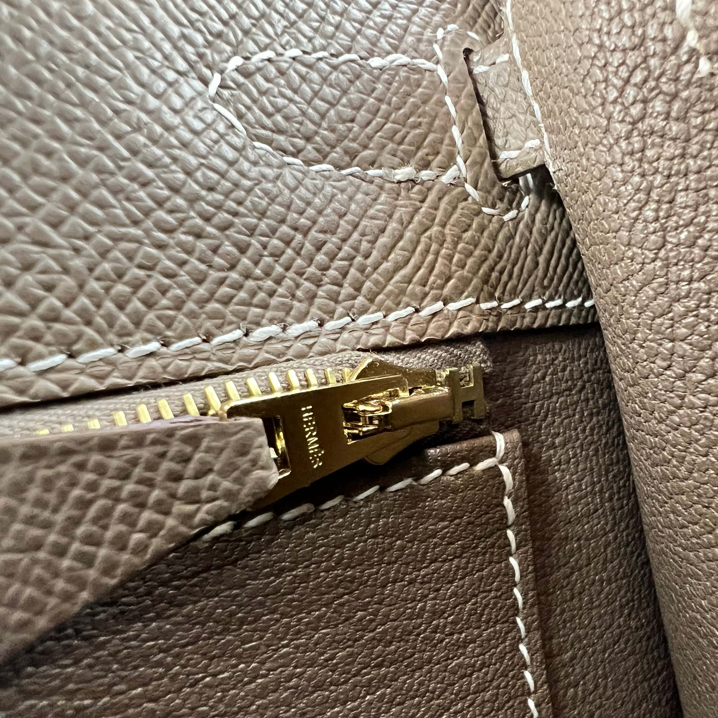 Hermès Kelly25 Etoupe Epsom GHW K B-334277