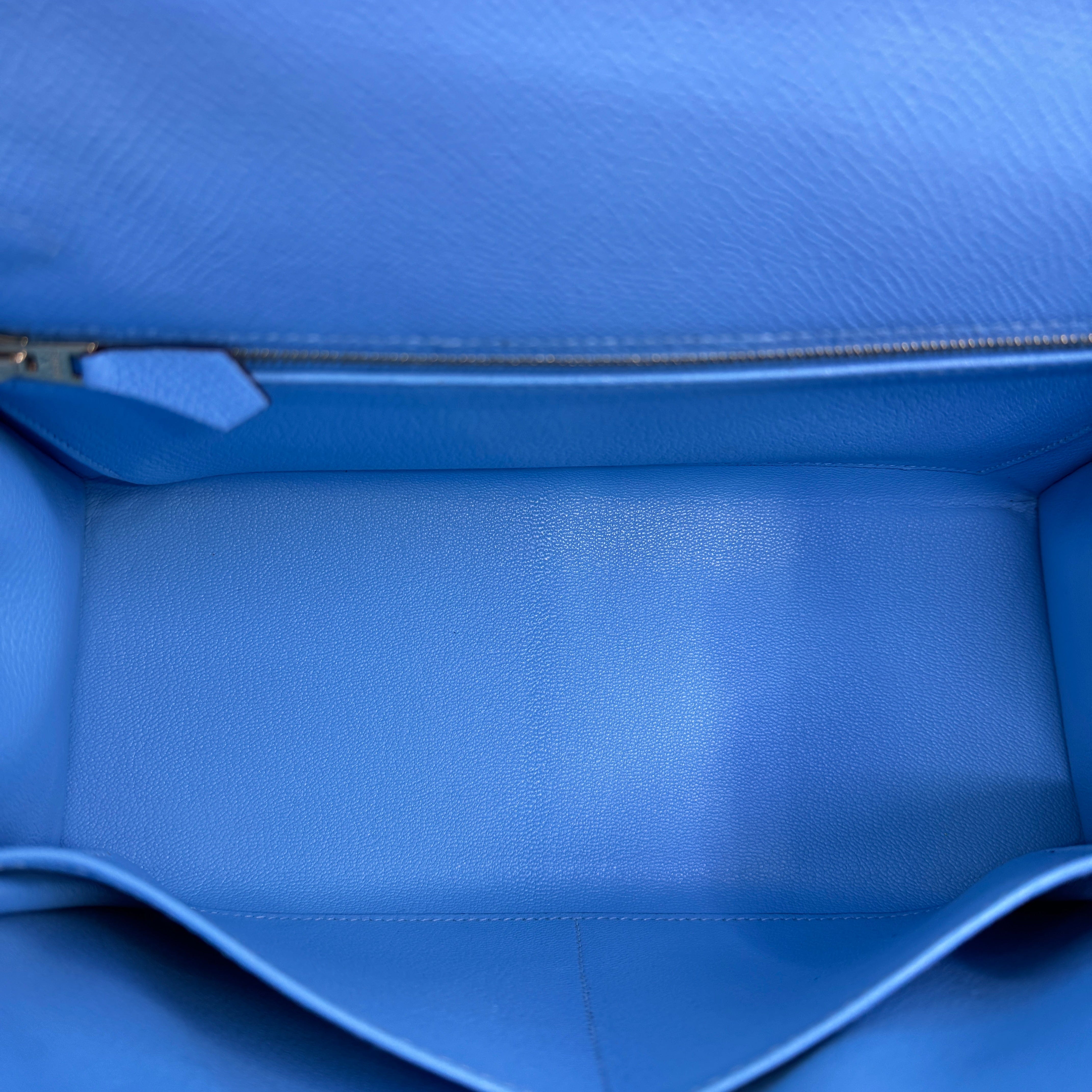 Hermès Kelly28 Celeste Epsom GHW U B-302658
